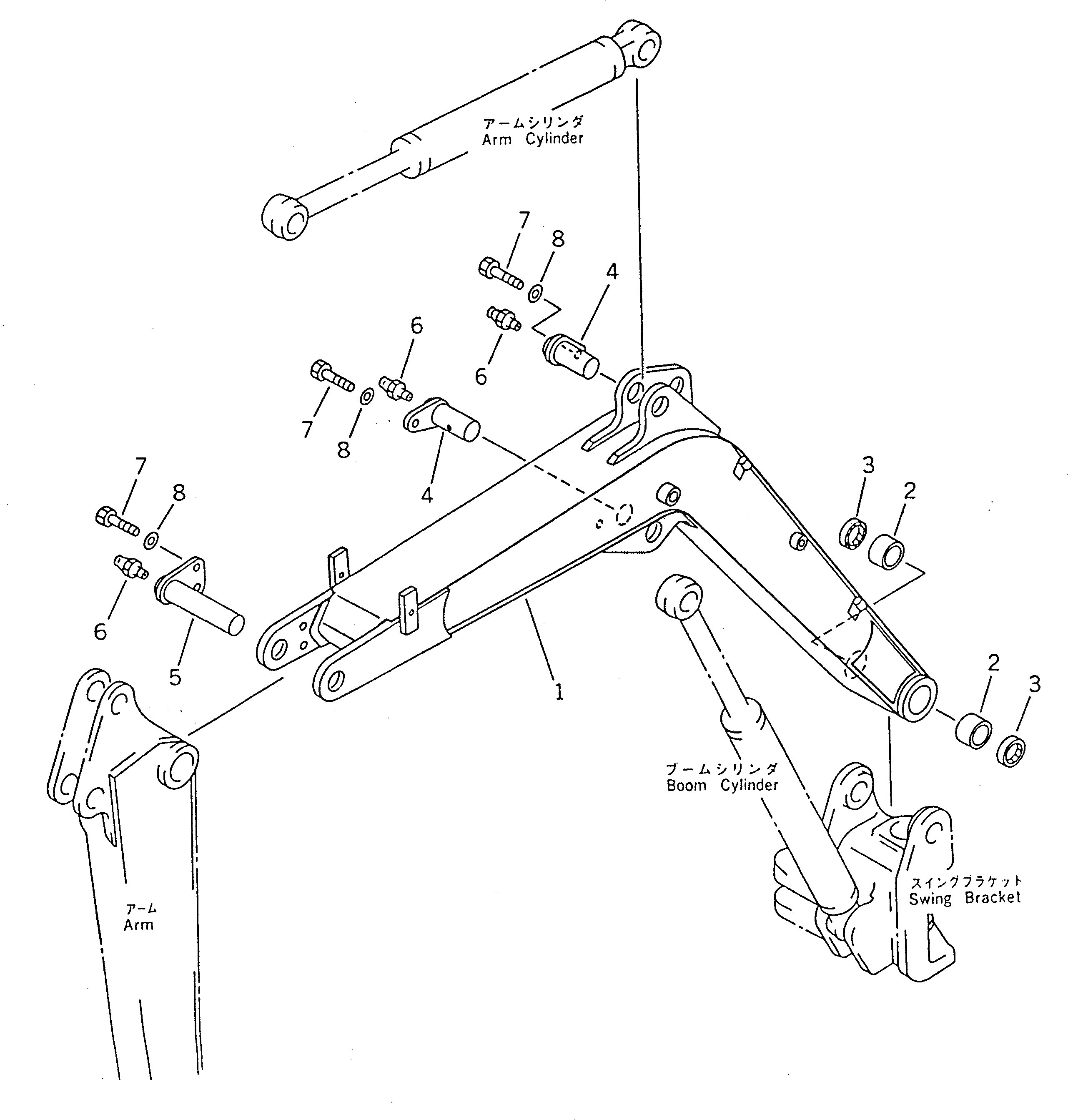 Палец 21R-70-11220 Komatsu