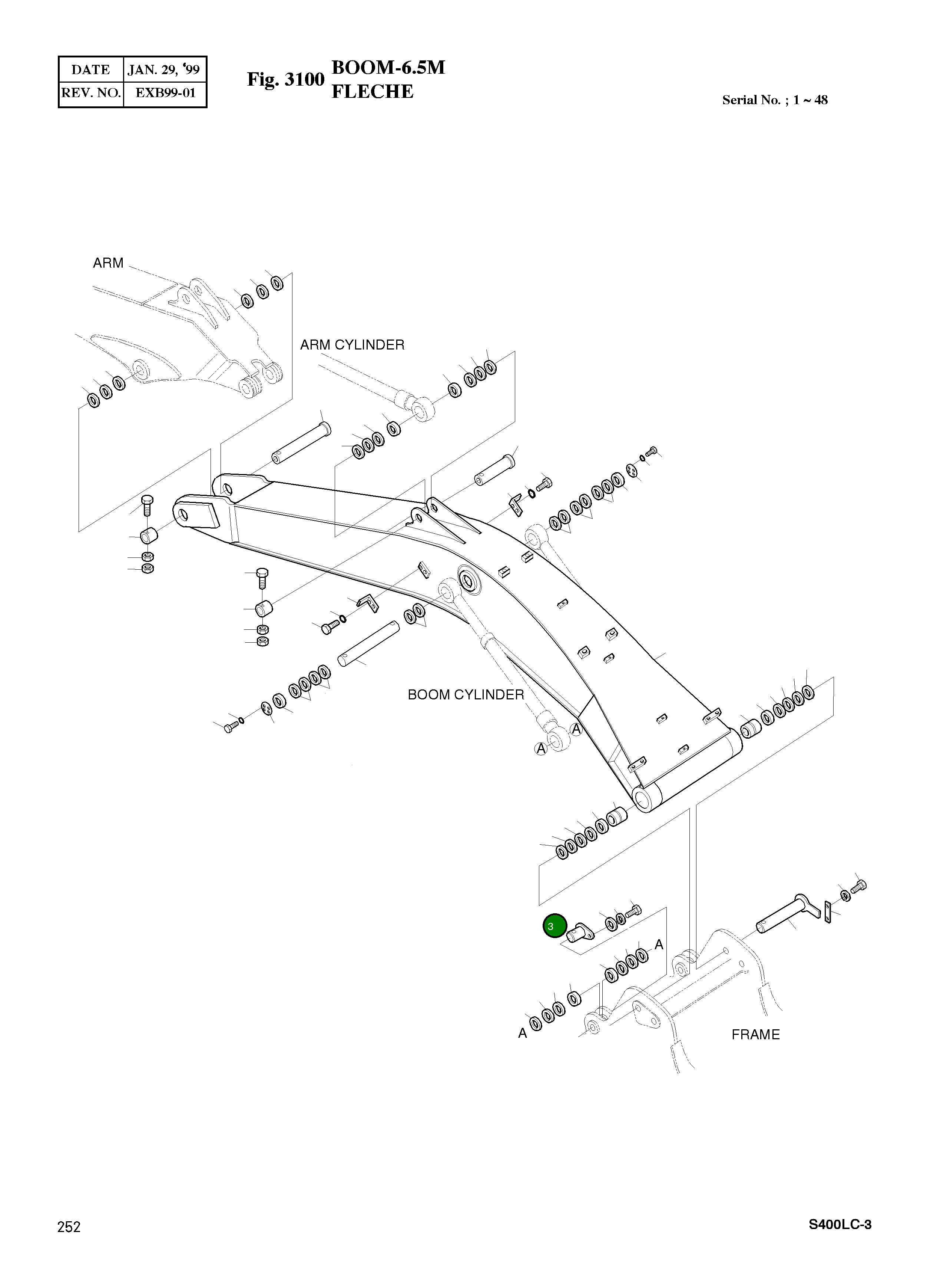Палец 2123-4191 Komatsu