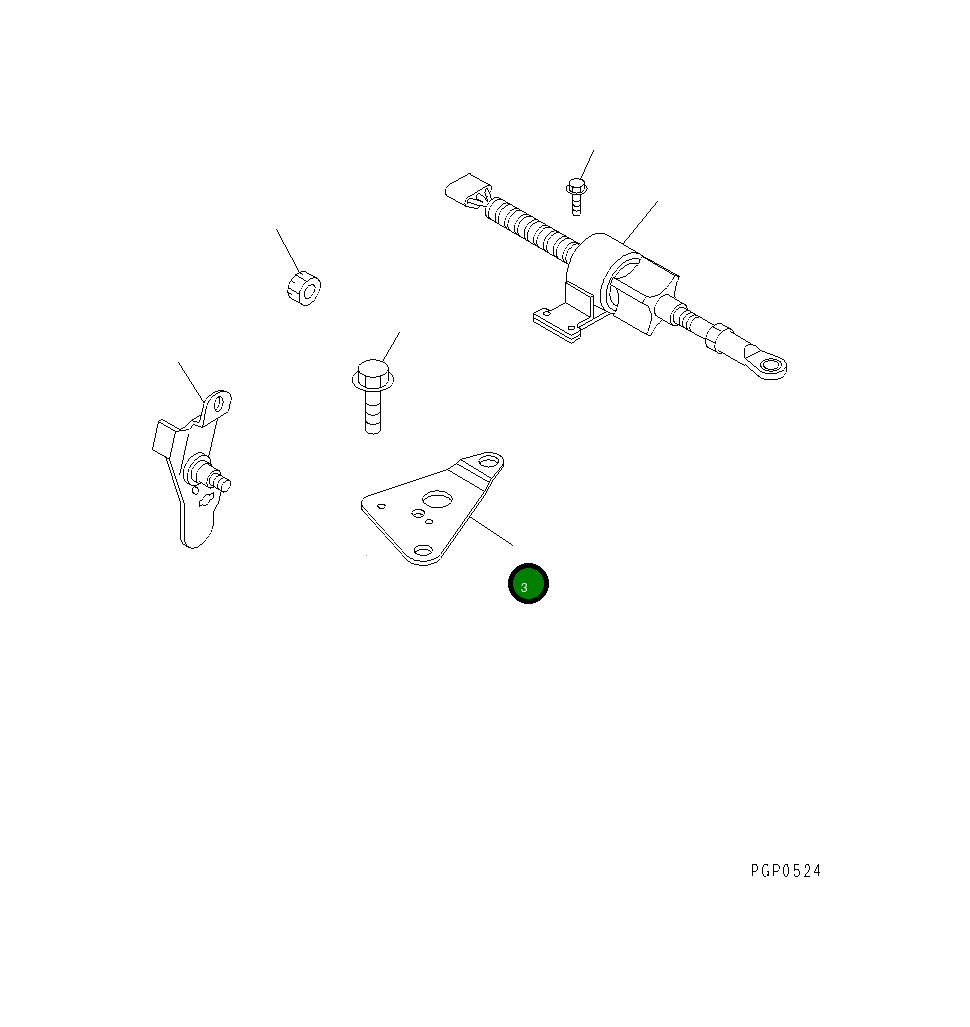 Кронштейн 6733-71-5530 Komatsu