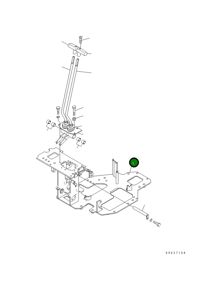 Кронштейн 22F-43-17110 Komatsu