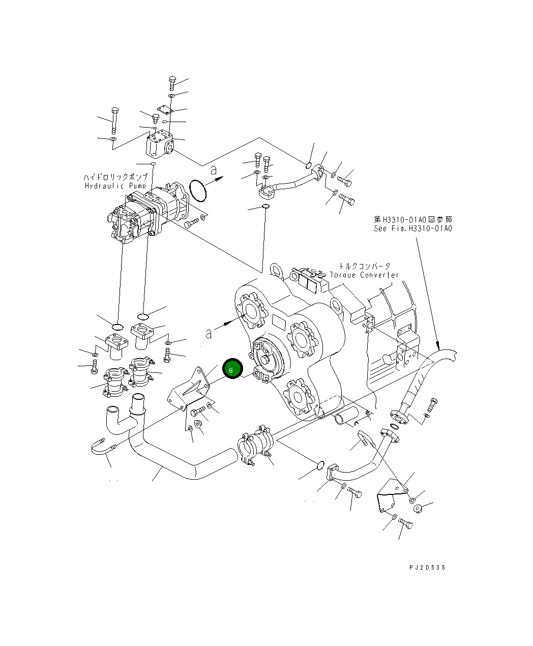 Кронштейн 569-61-81591 Komatsu