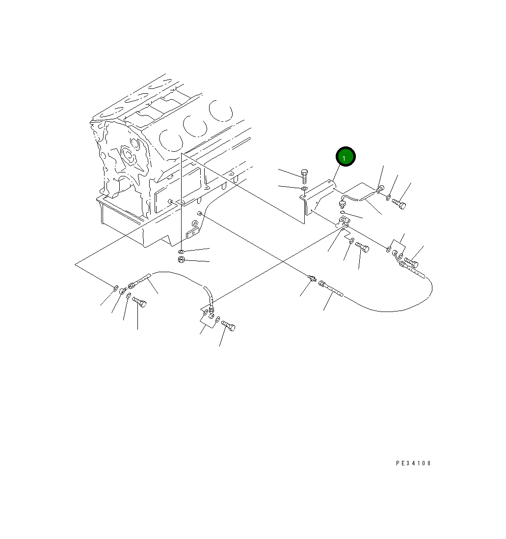Кронштейн 6166-21-5880 Komatsu