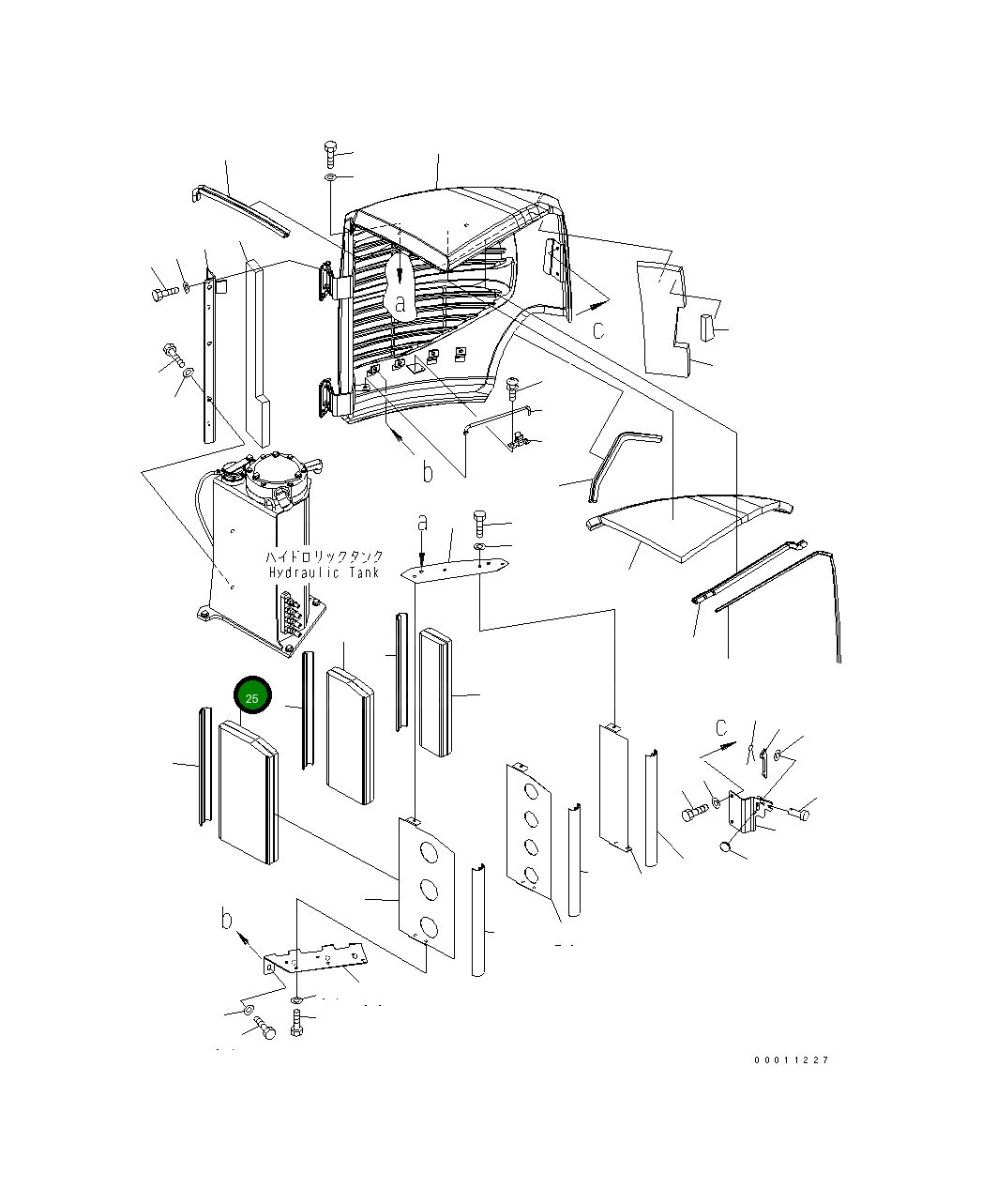 Лист 22M-03-22491 Komatsu