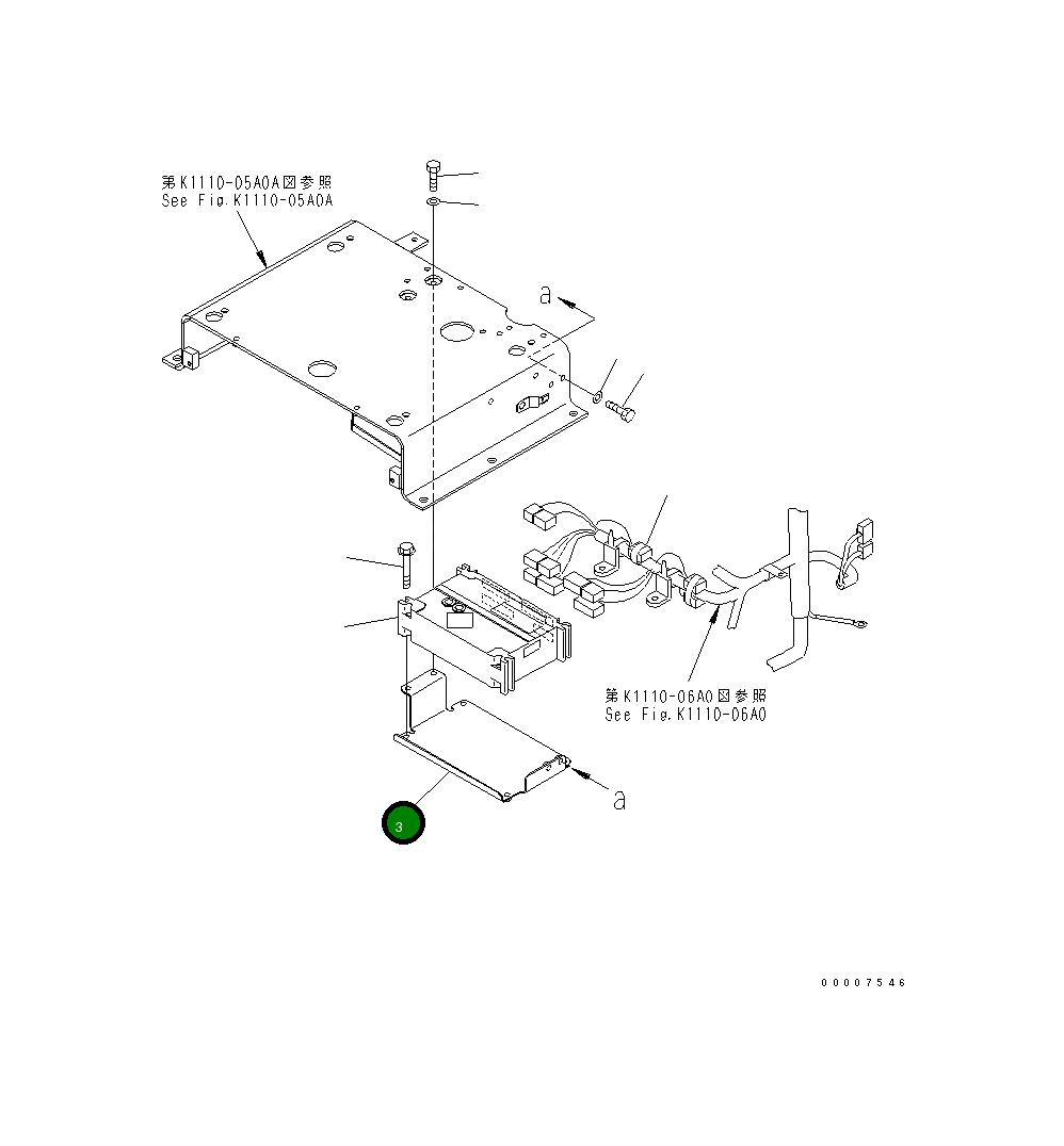 Кронштейн 21N-43-37280 Komatsu