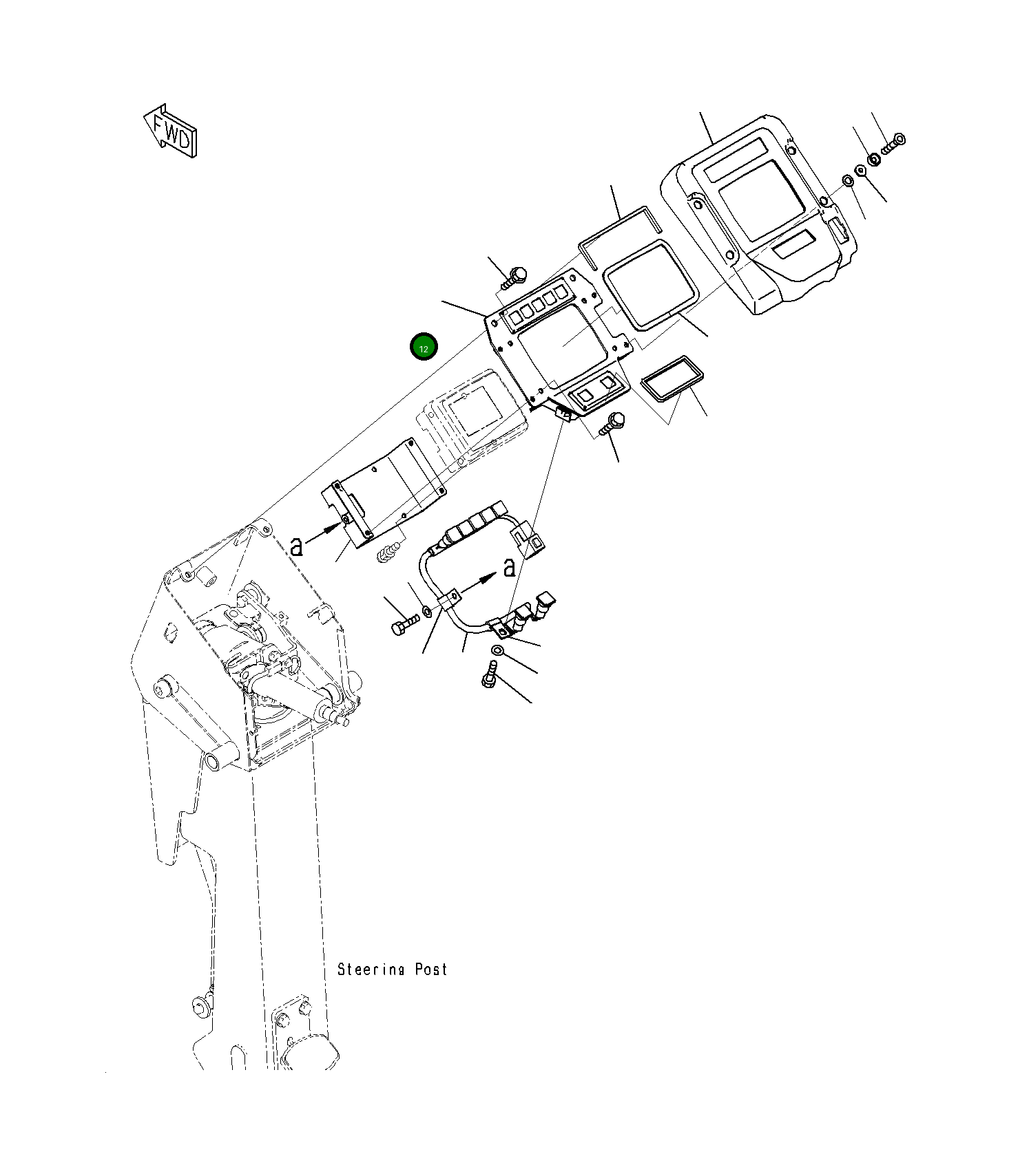 Кронштейн 23H-43-12351 Komatsu