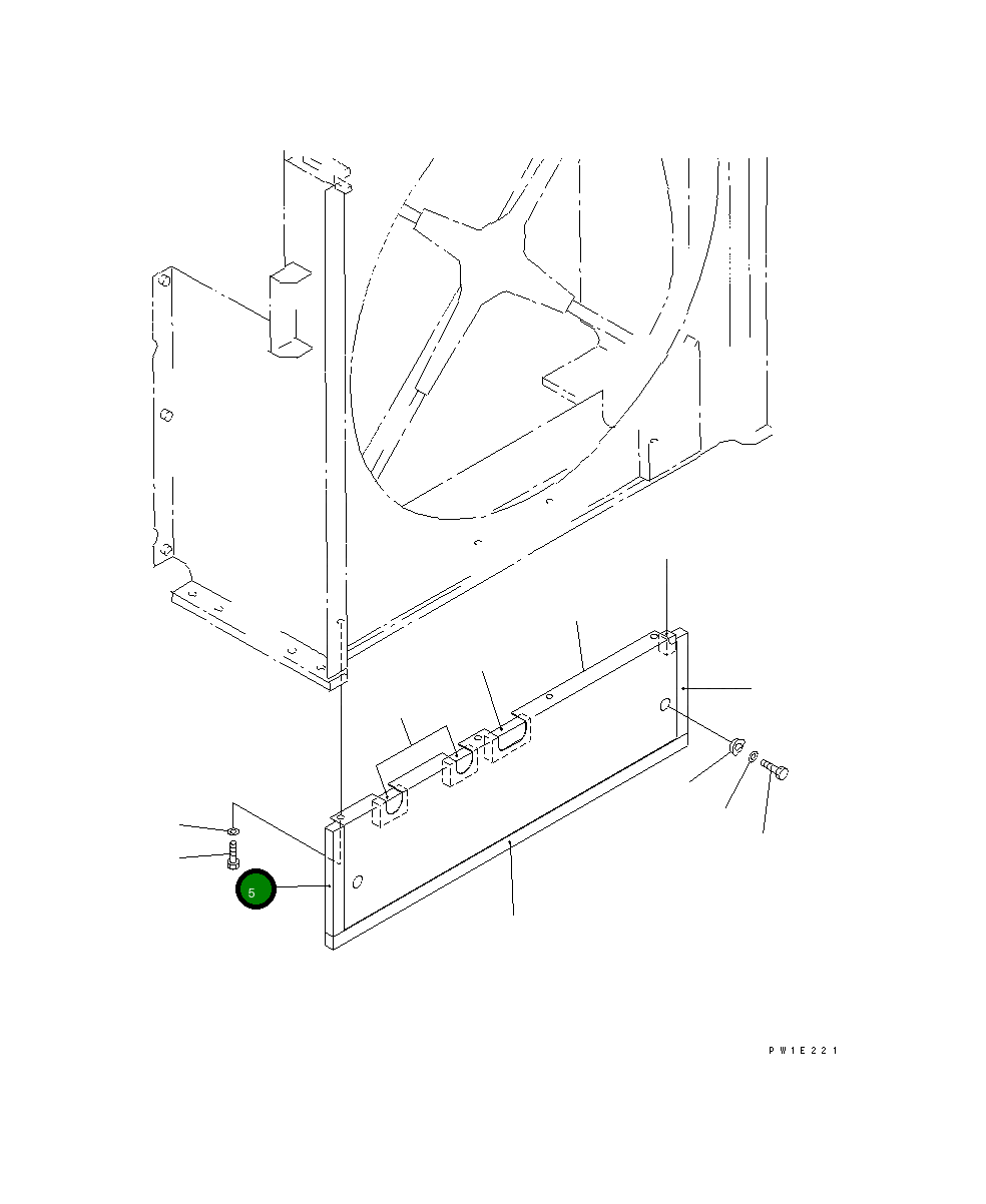 Лист 21N-03-31740 Komatsu