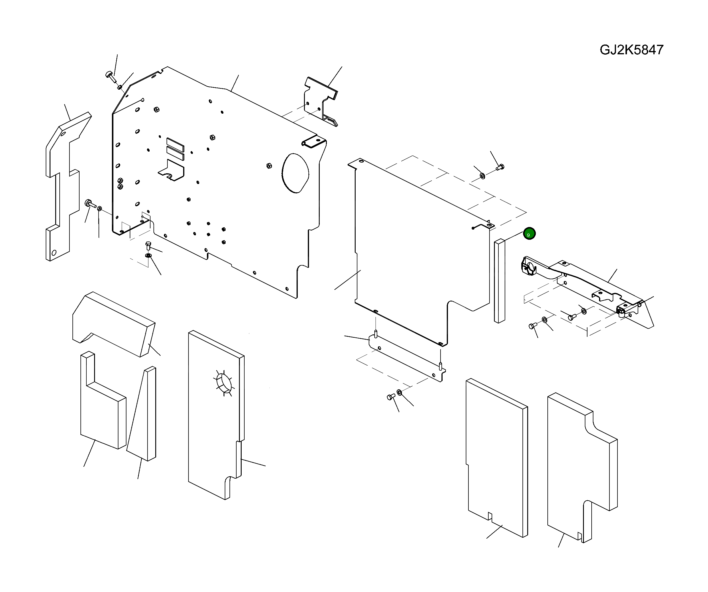 Лист 20K-54-51170 Komatsu