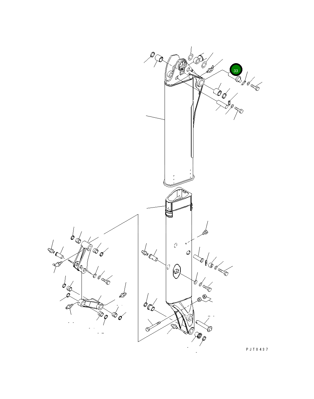 Палец 21W-957-2720 Komatsu