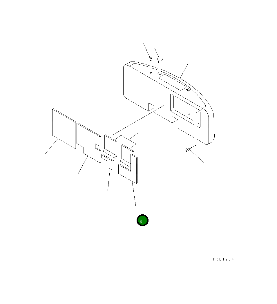 Лист 206-46-64181 Komatsu