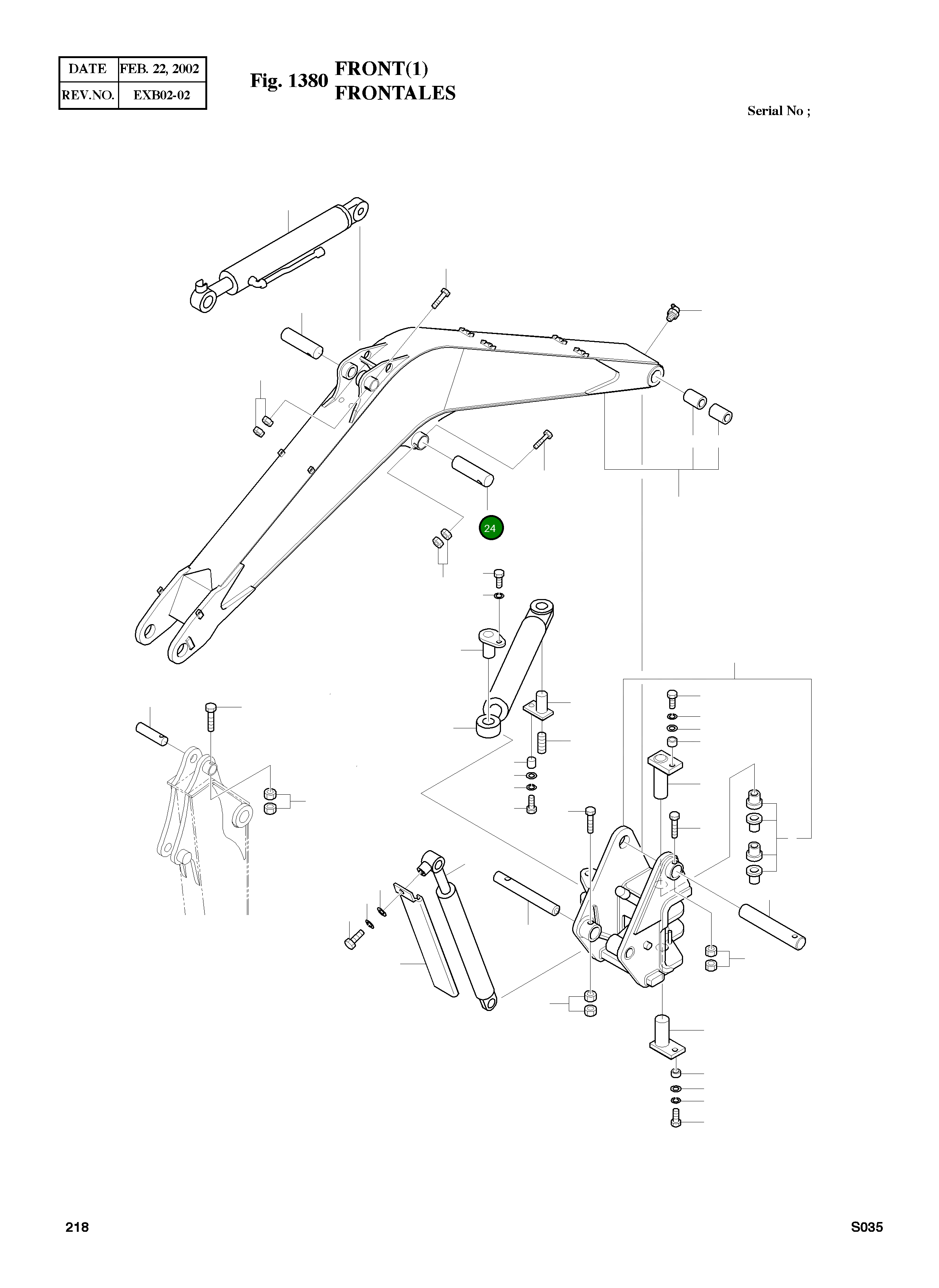 Палец 2123-2121 Komatsu