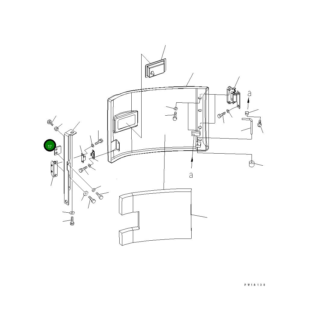 Кронштейн 22U-54-22161 Komatsu