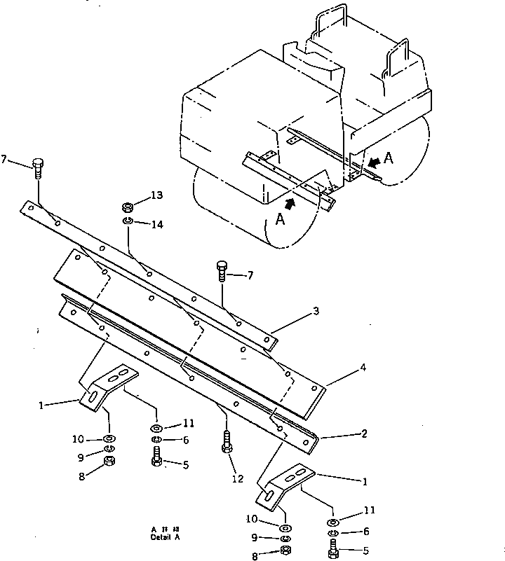 Кронштейн 2691-1-38720 Komatsu