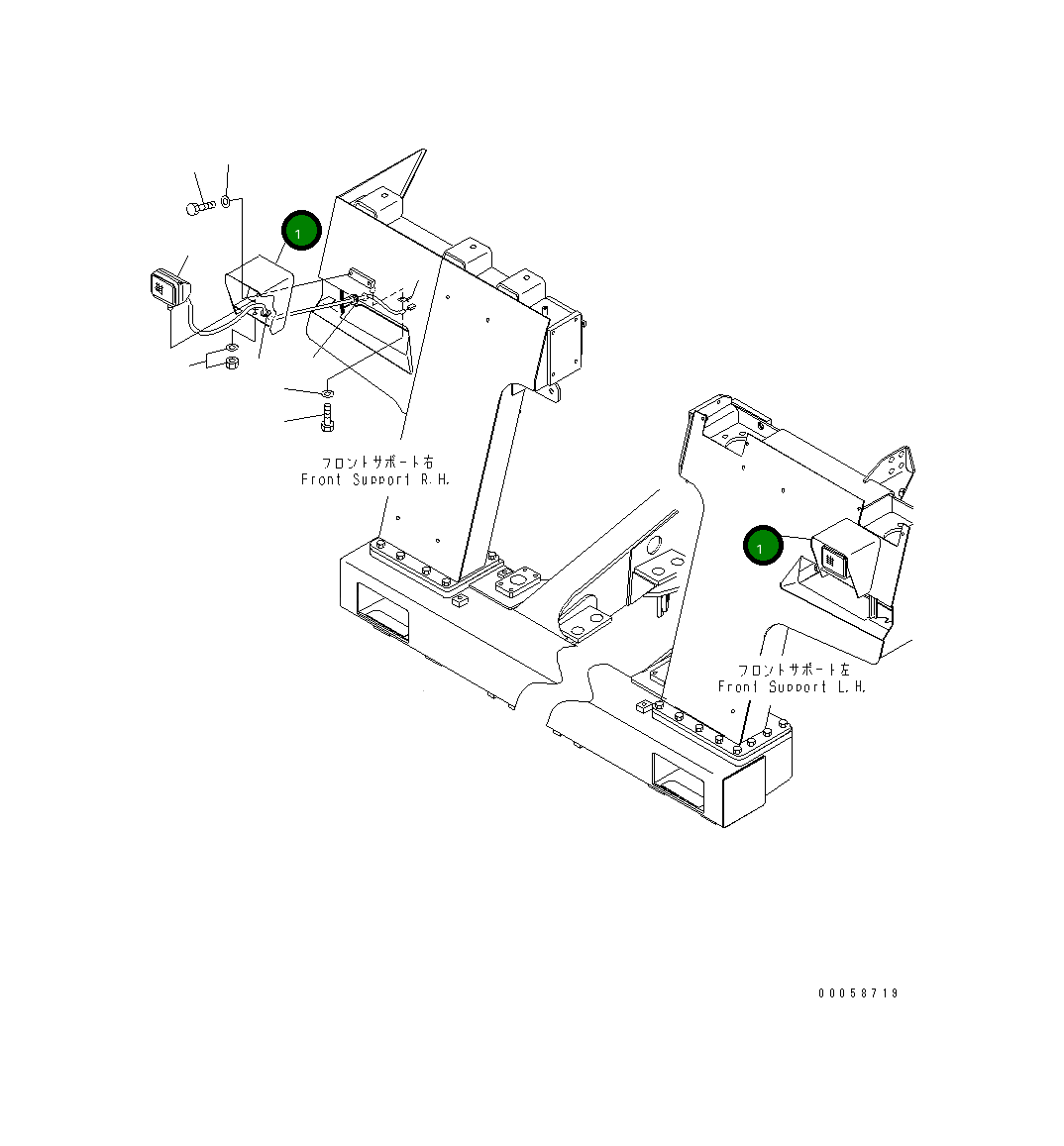 Кронштейн 569-85-88310 Komatsu