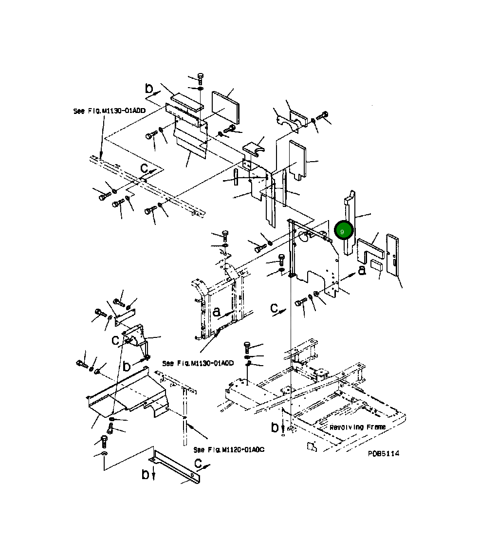 Лист 20Y-54-B1390 Komatsu