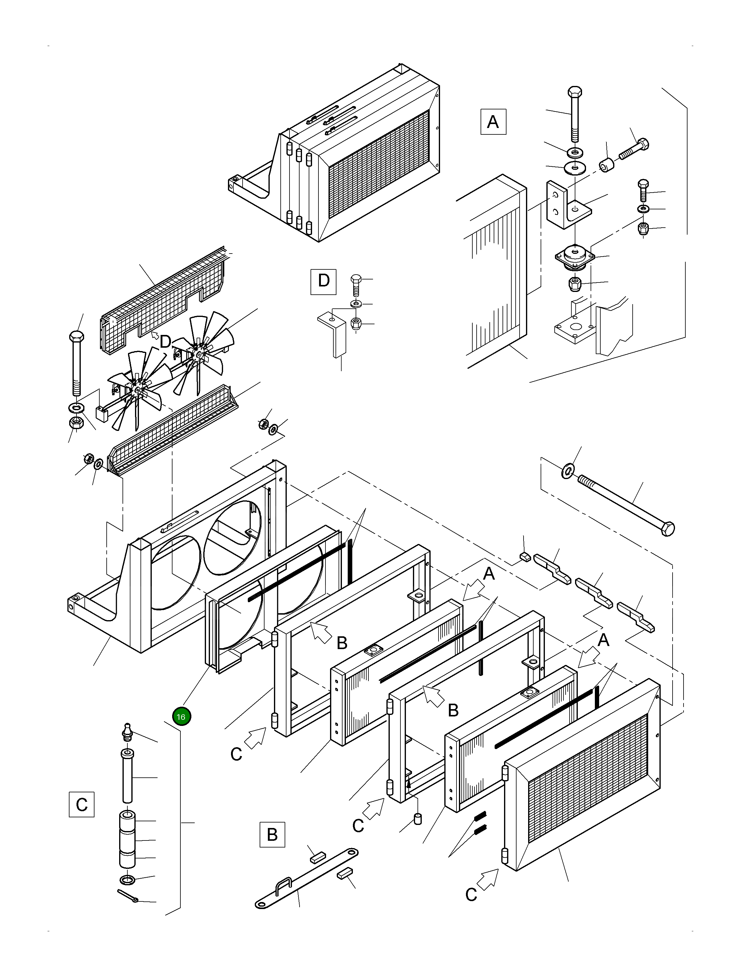 Капот 922 990 40 Komatsu
