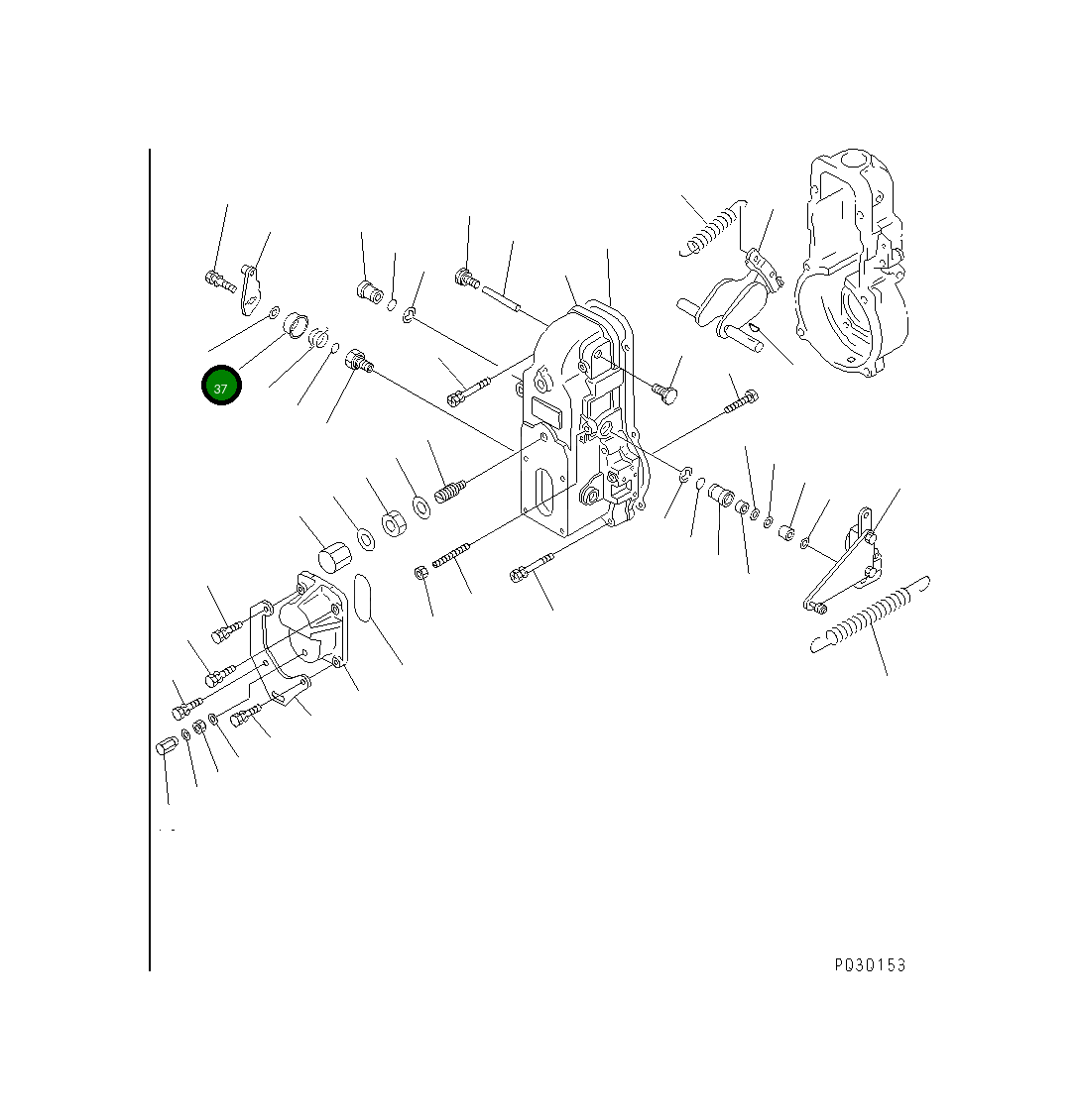 Колпак YMX1543220100 Komatsu
