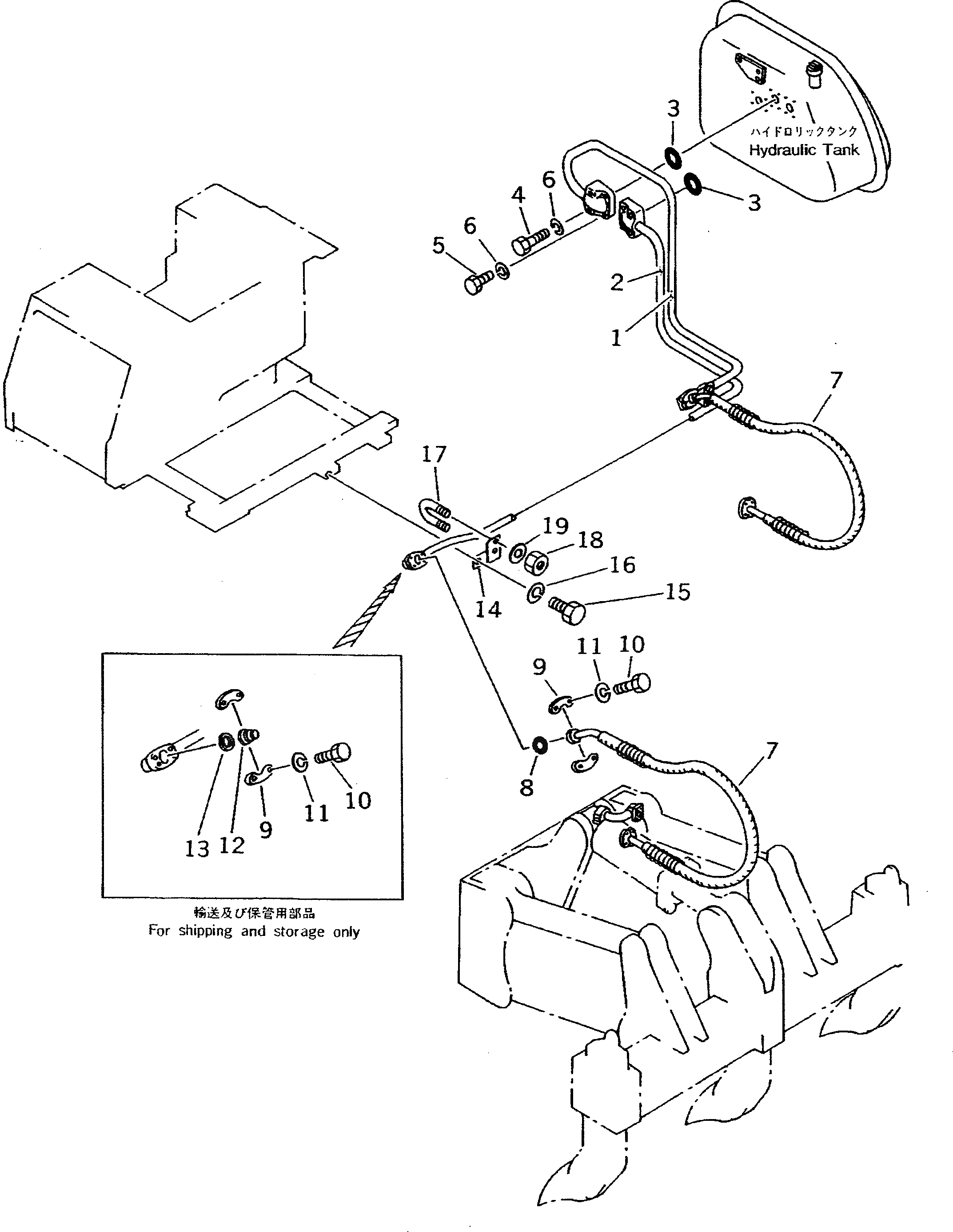 Трубка 135-78-34121 Komatsu