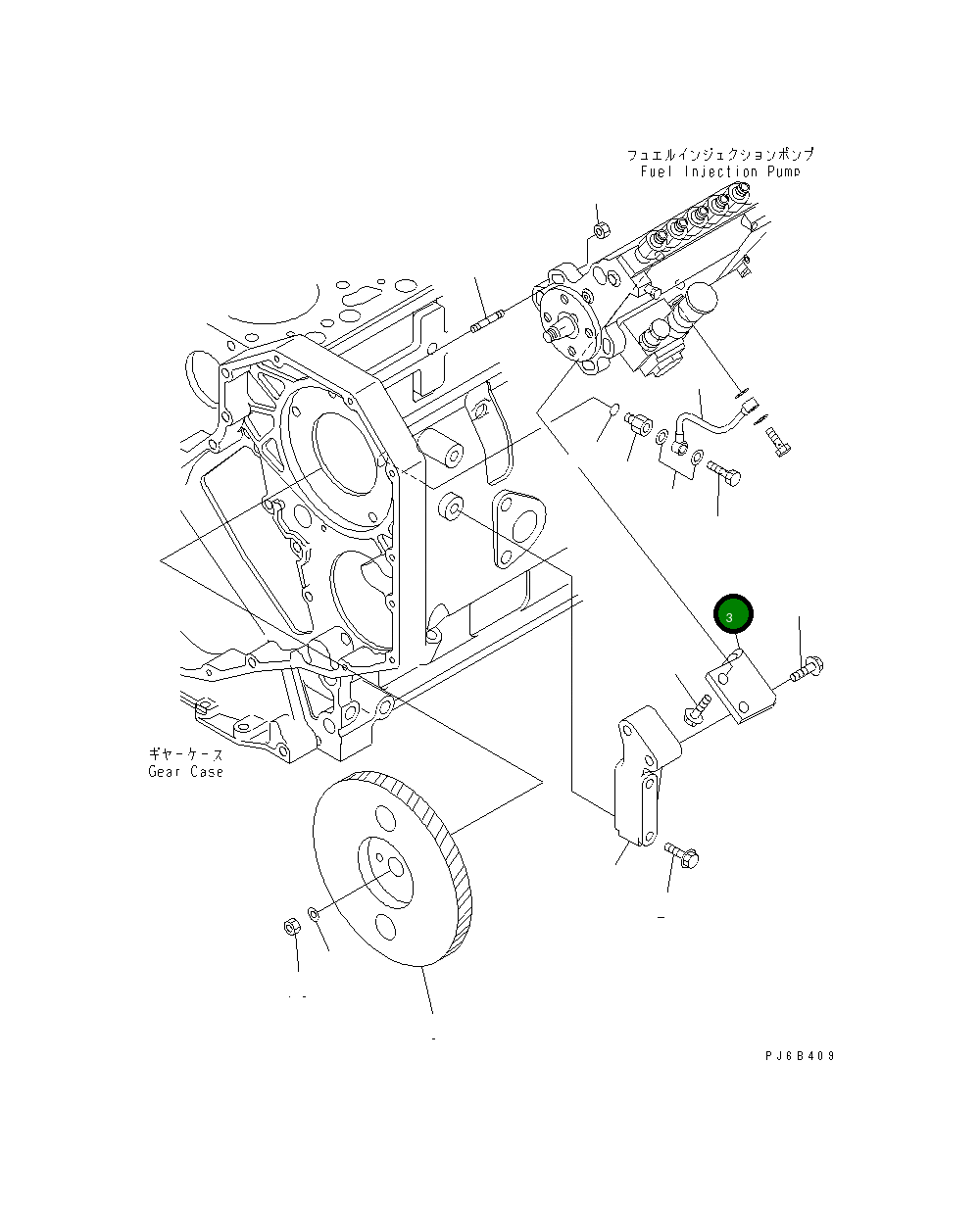 Кронштейн 6738-71-3610 Komatsu