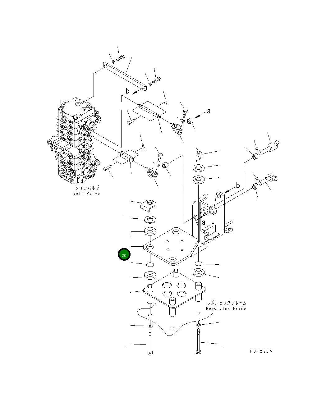 Кронштейн 20T-60-81521 Komatsu