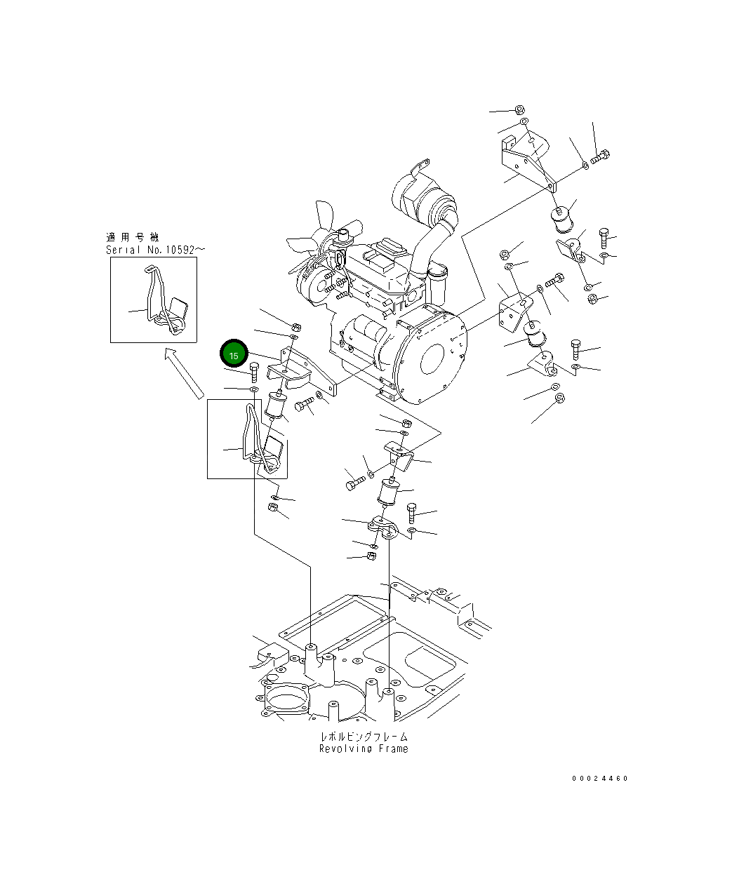Кронштейн 22J-01-15122 Komatsu