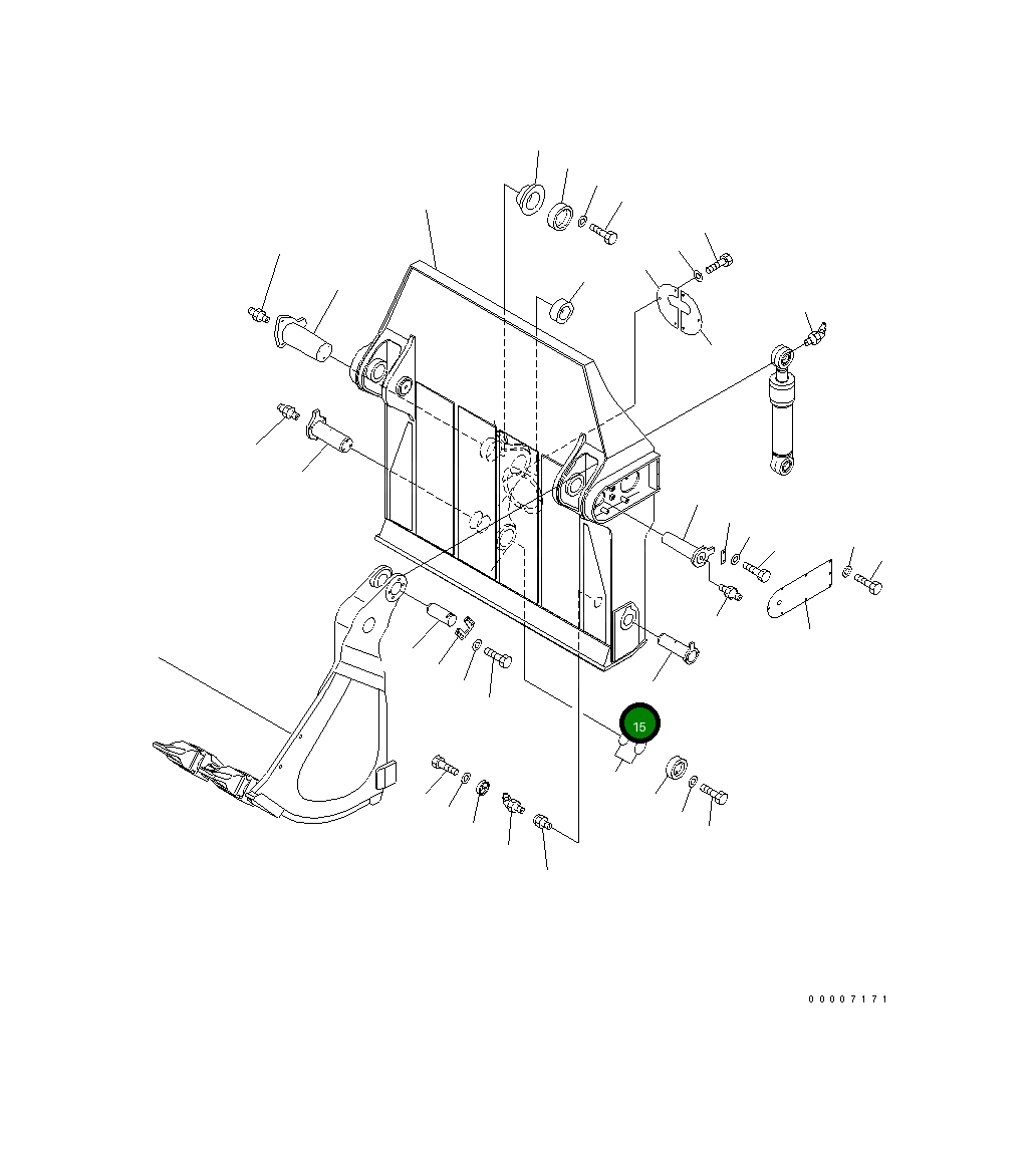 Палец 21N-72-34250 Komatsu