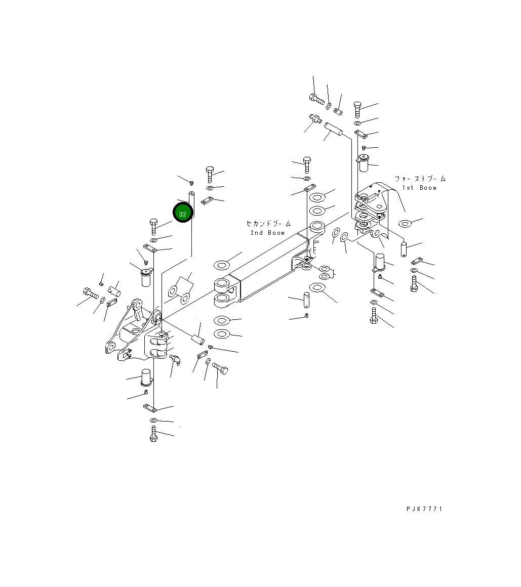Палец 21X-70-31241 Komatsu