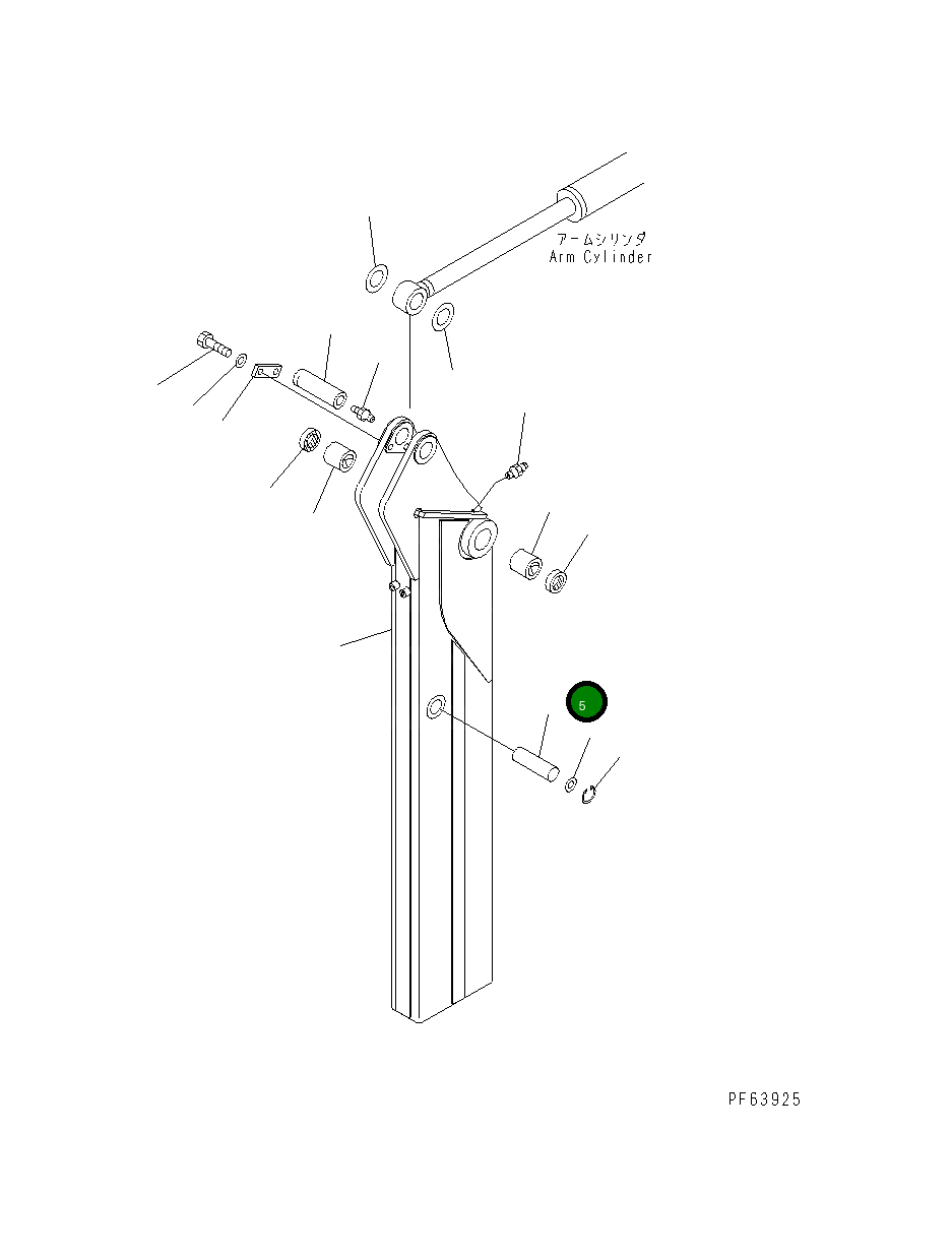 Палец 21U-70-25120 Komatsu