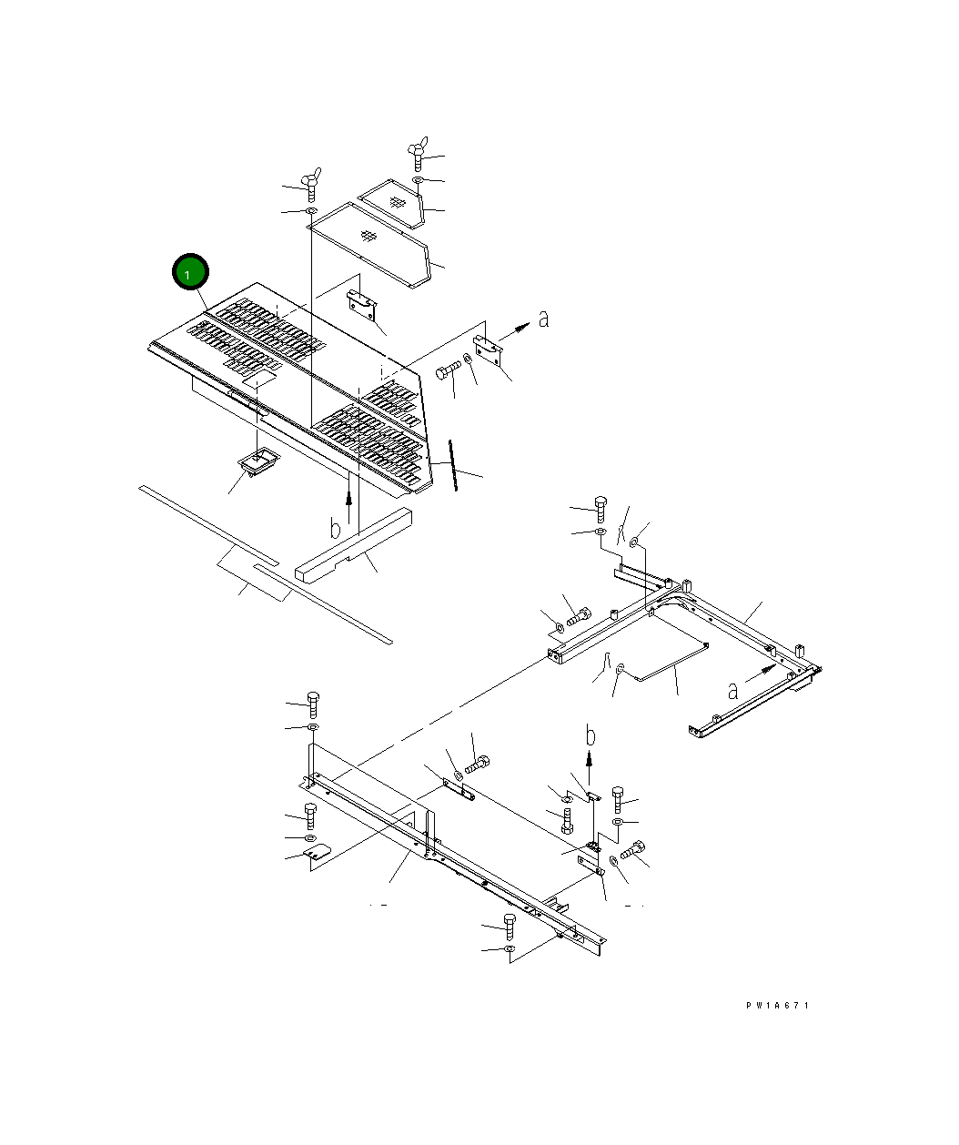 Капот 22U-54-21240 Komatsu