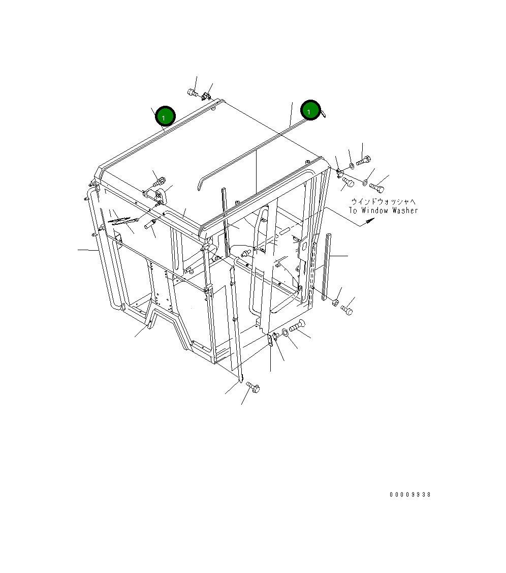 Отделка 23A-952-1391 Komatsu