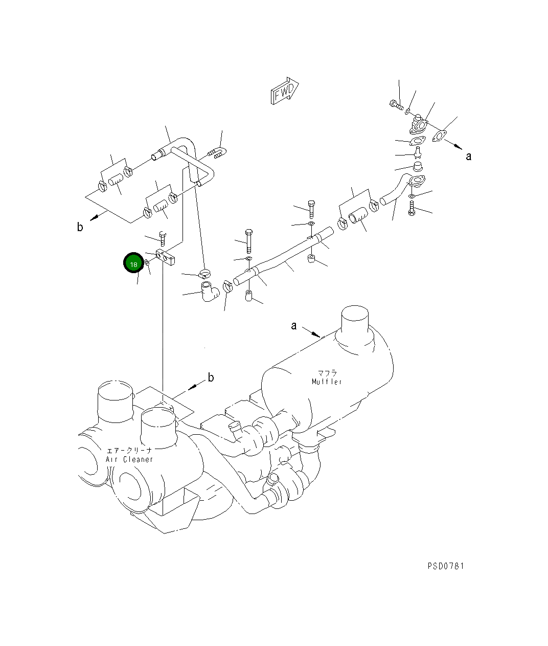 Кронштейн 6162-15-8560 Komatsu