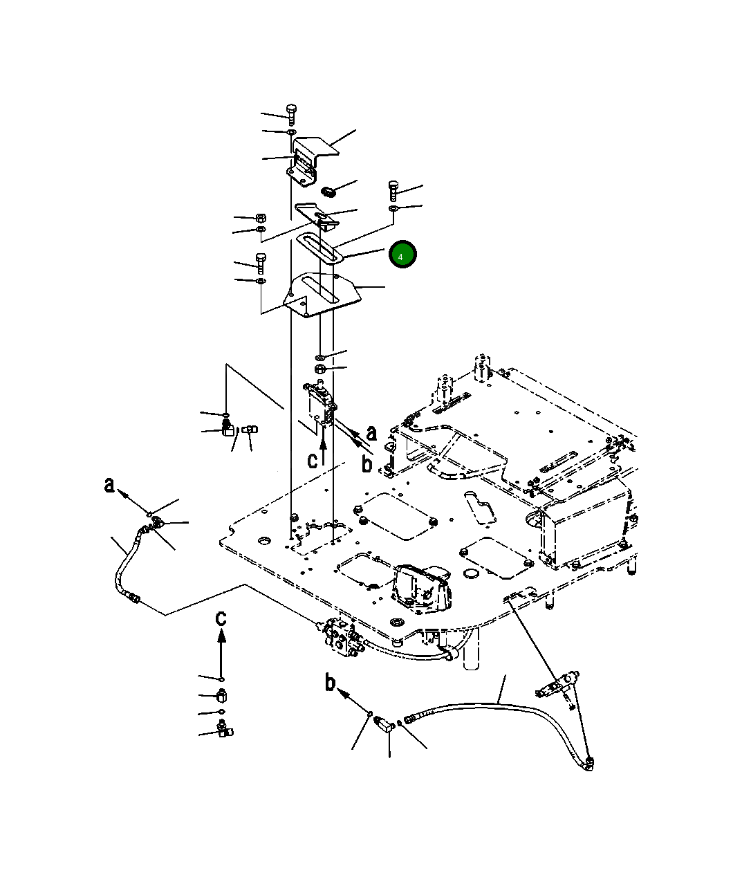 Лист 21Y-54-38170 Komatsu