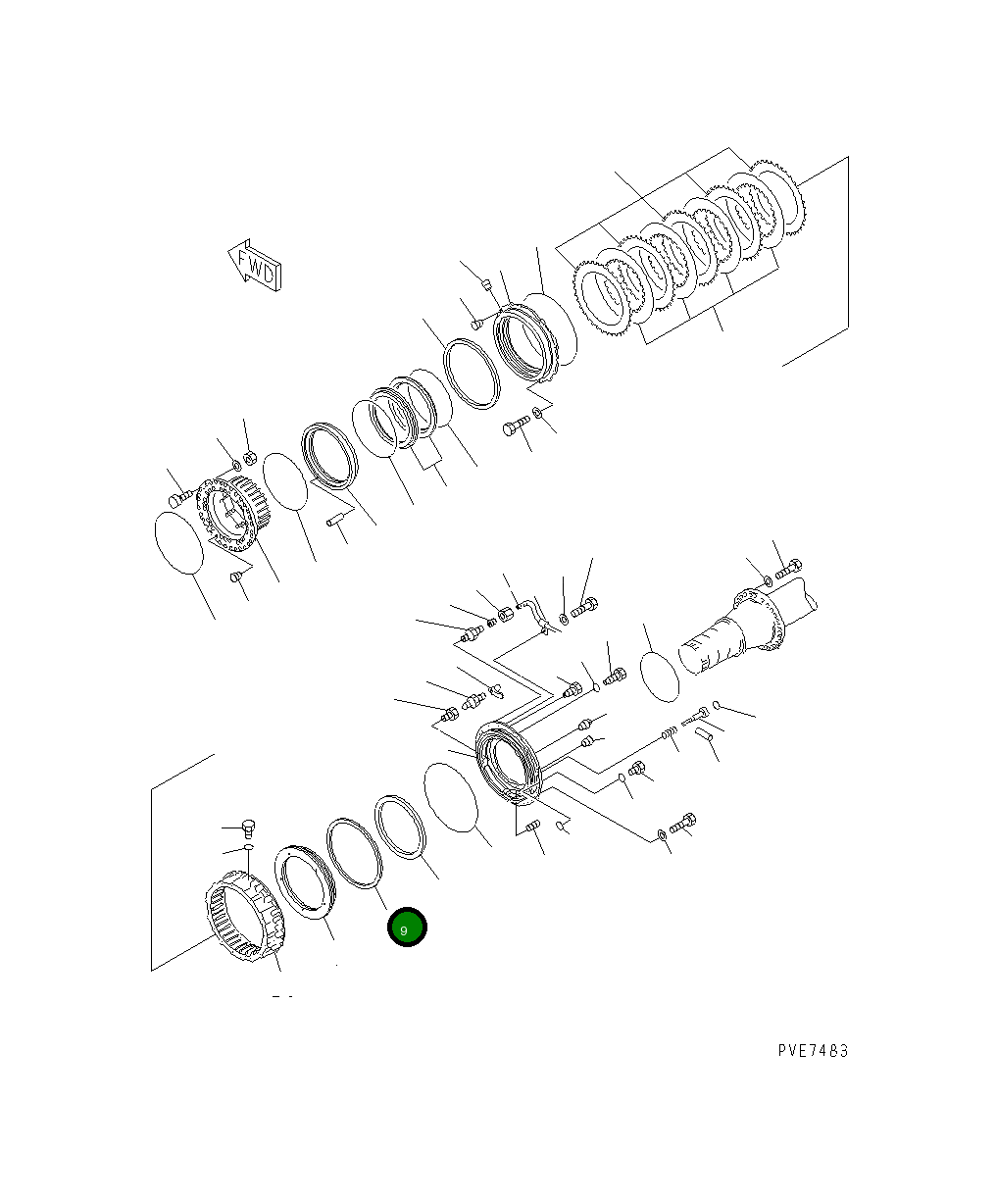 Набивка 568-33-11531 Komatsu