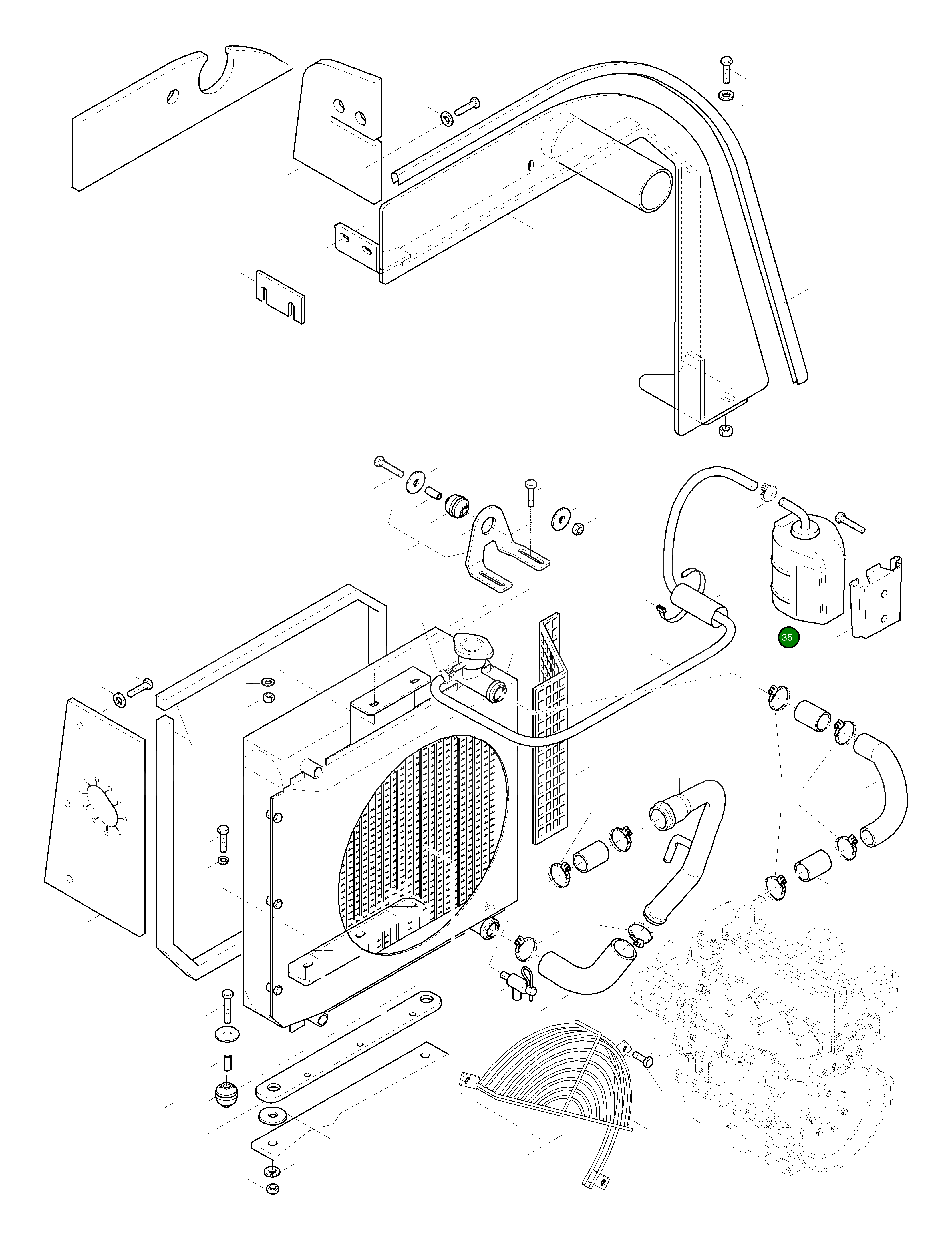 Кронштейн 42U-03-11210 Komatsu