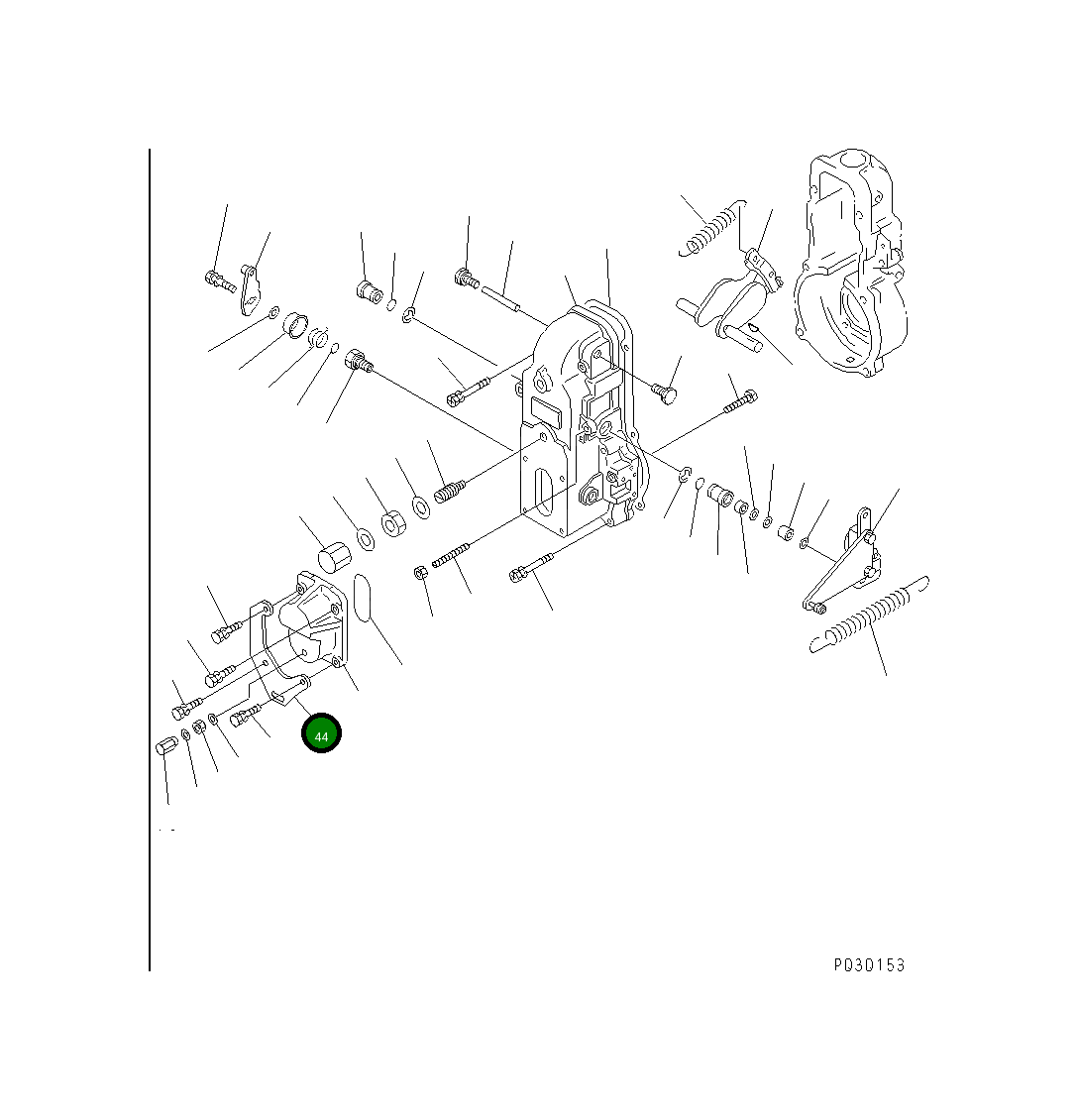 Кронштейн YMX1543587200 Komatsu