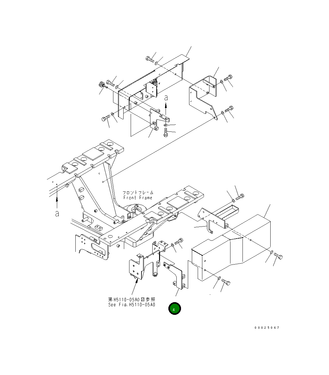 Кронштейн 23C-54-52191 Komatsu
