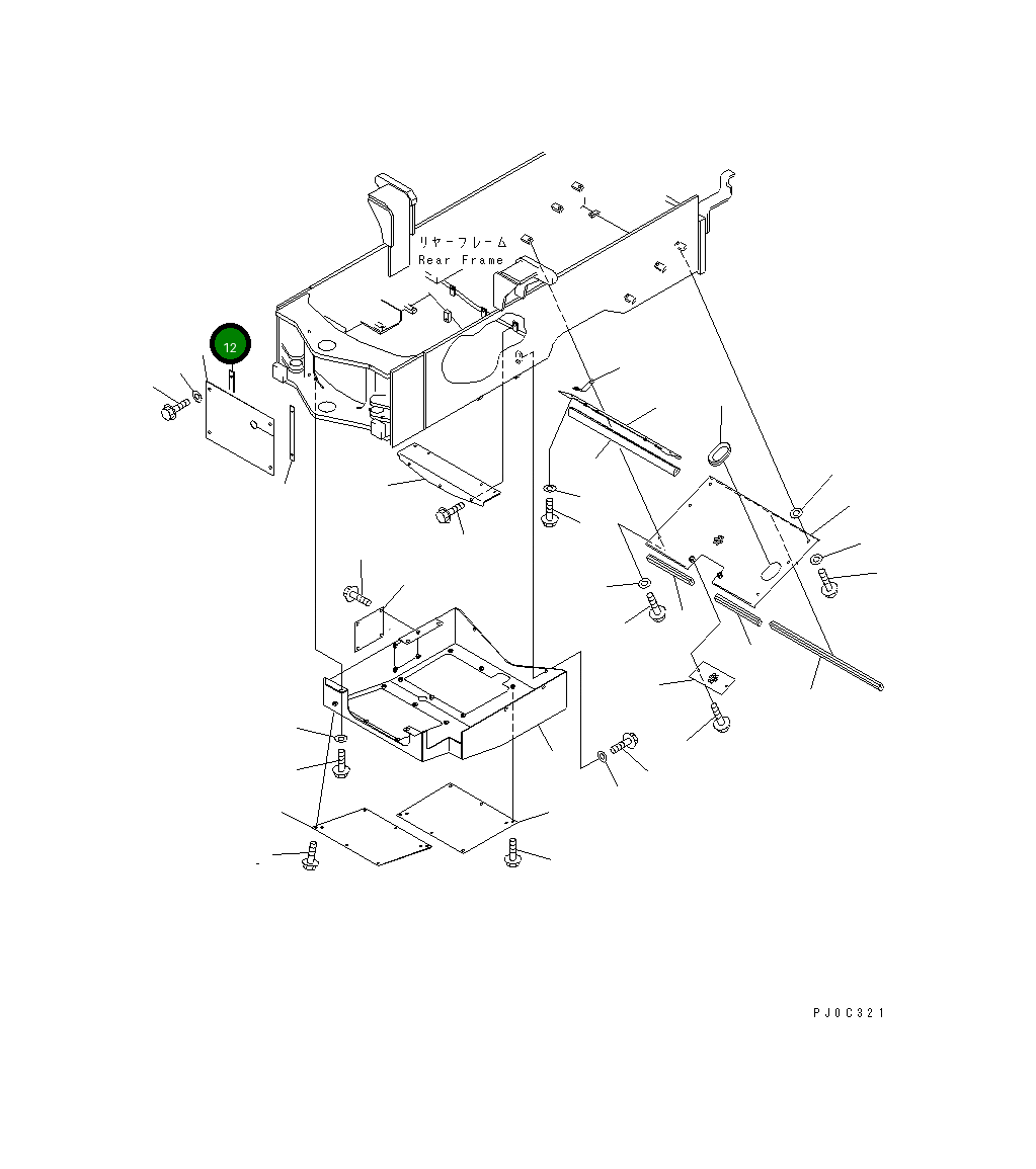 Лист 415-54-21480 Komatsu
