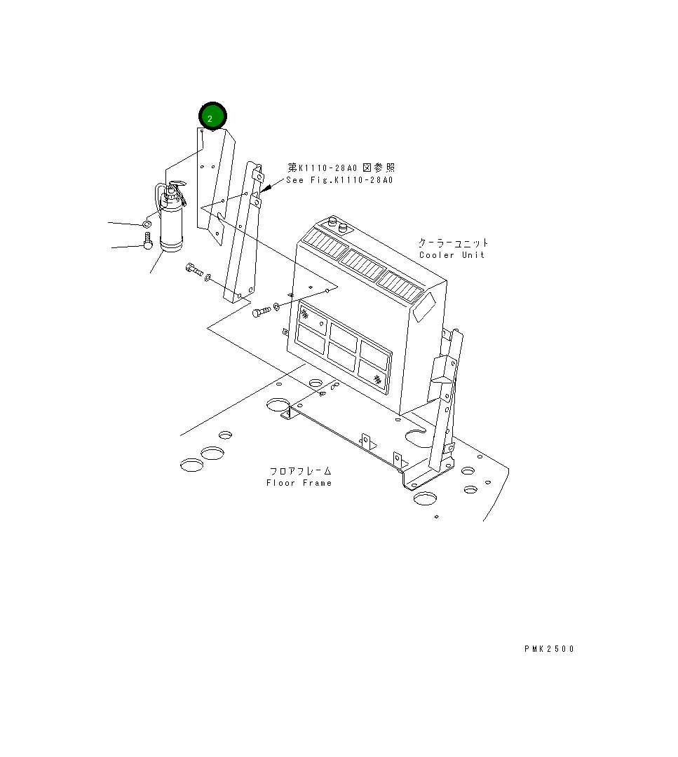 Кронштейн 21J-54-13360 Komatsu