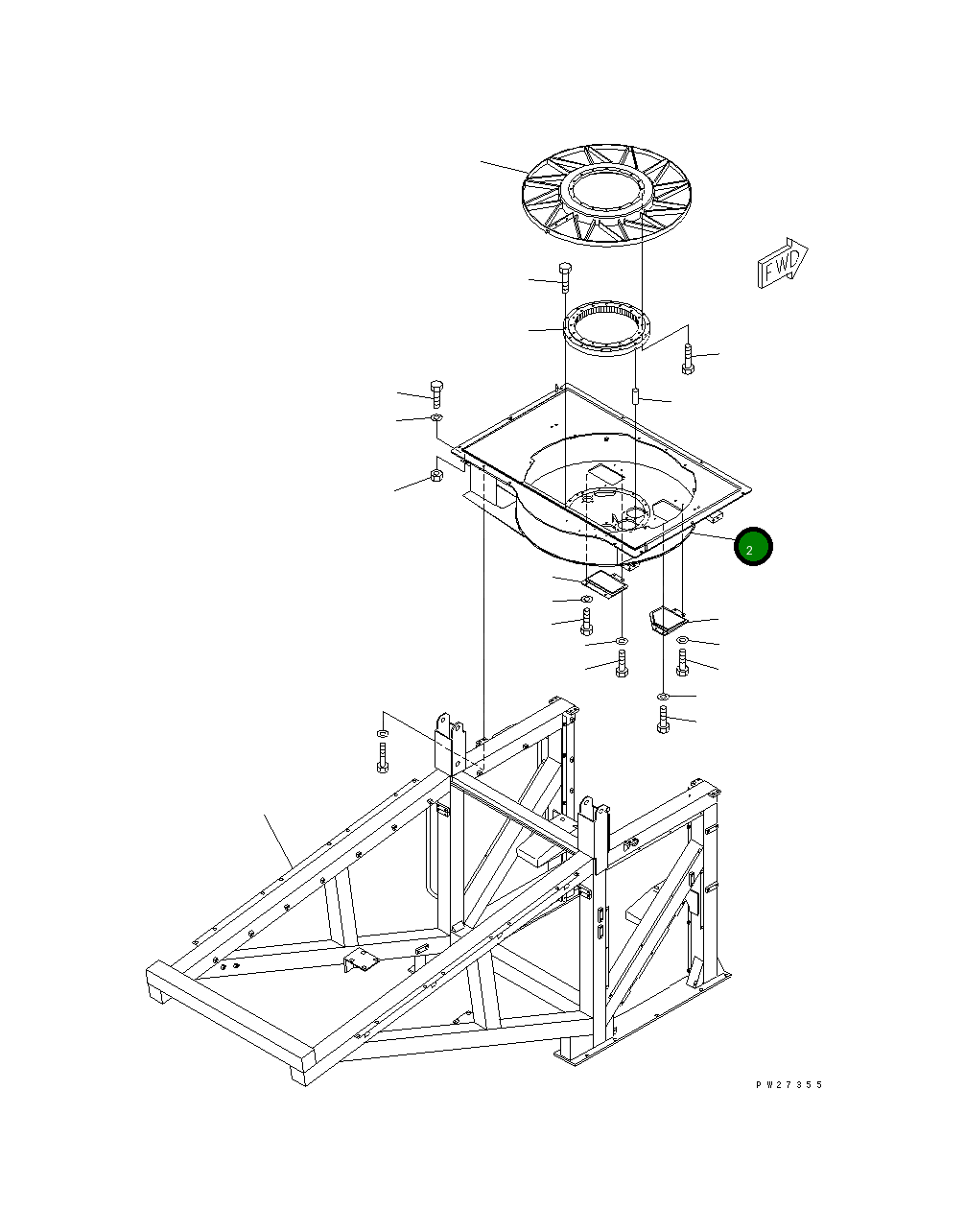 Основание 8255-72-1112 Komatsu