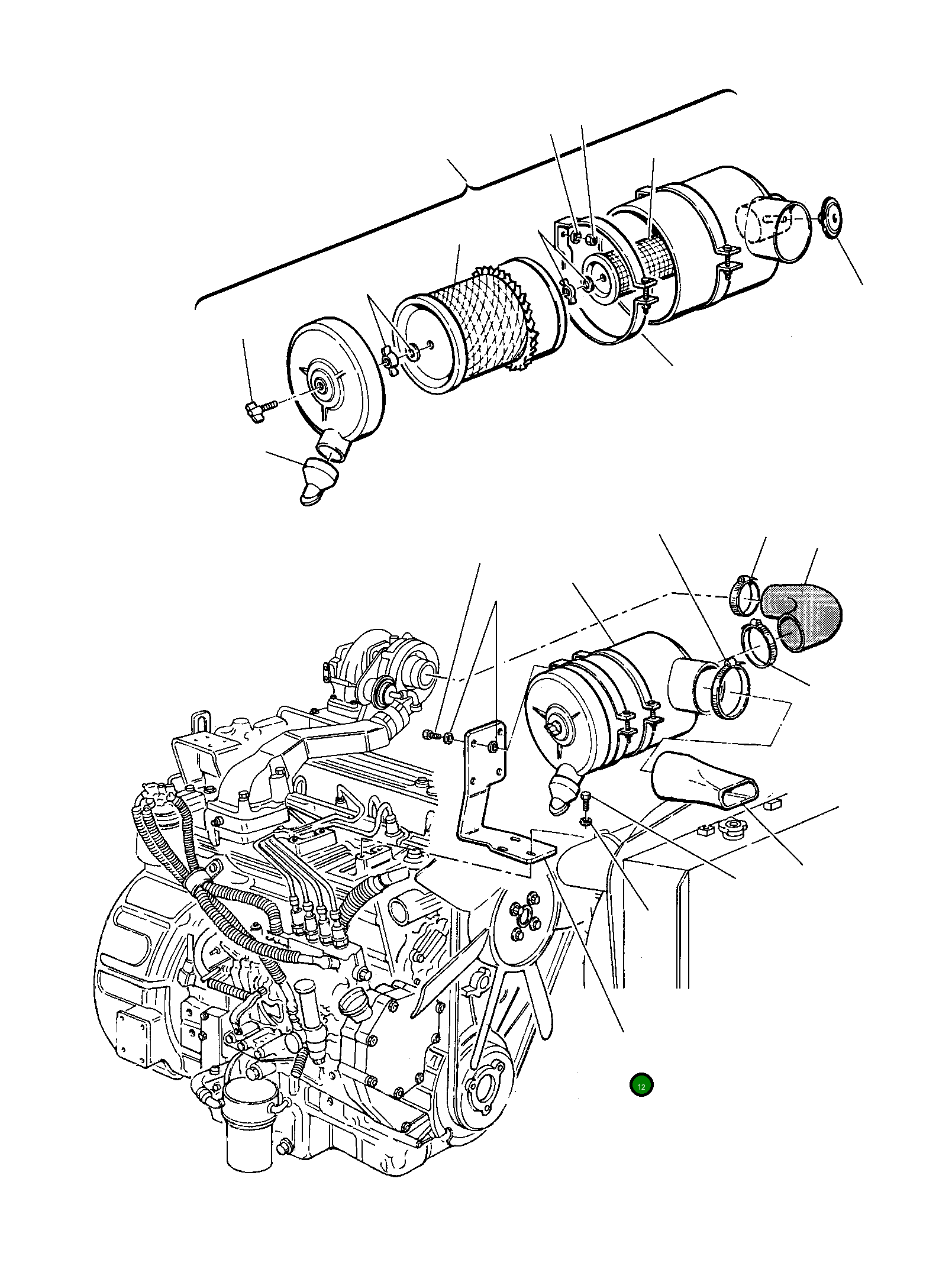 Опора фильтра 312607632 Komatsu