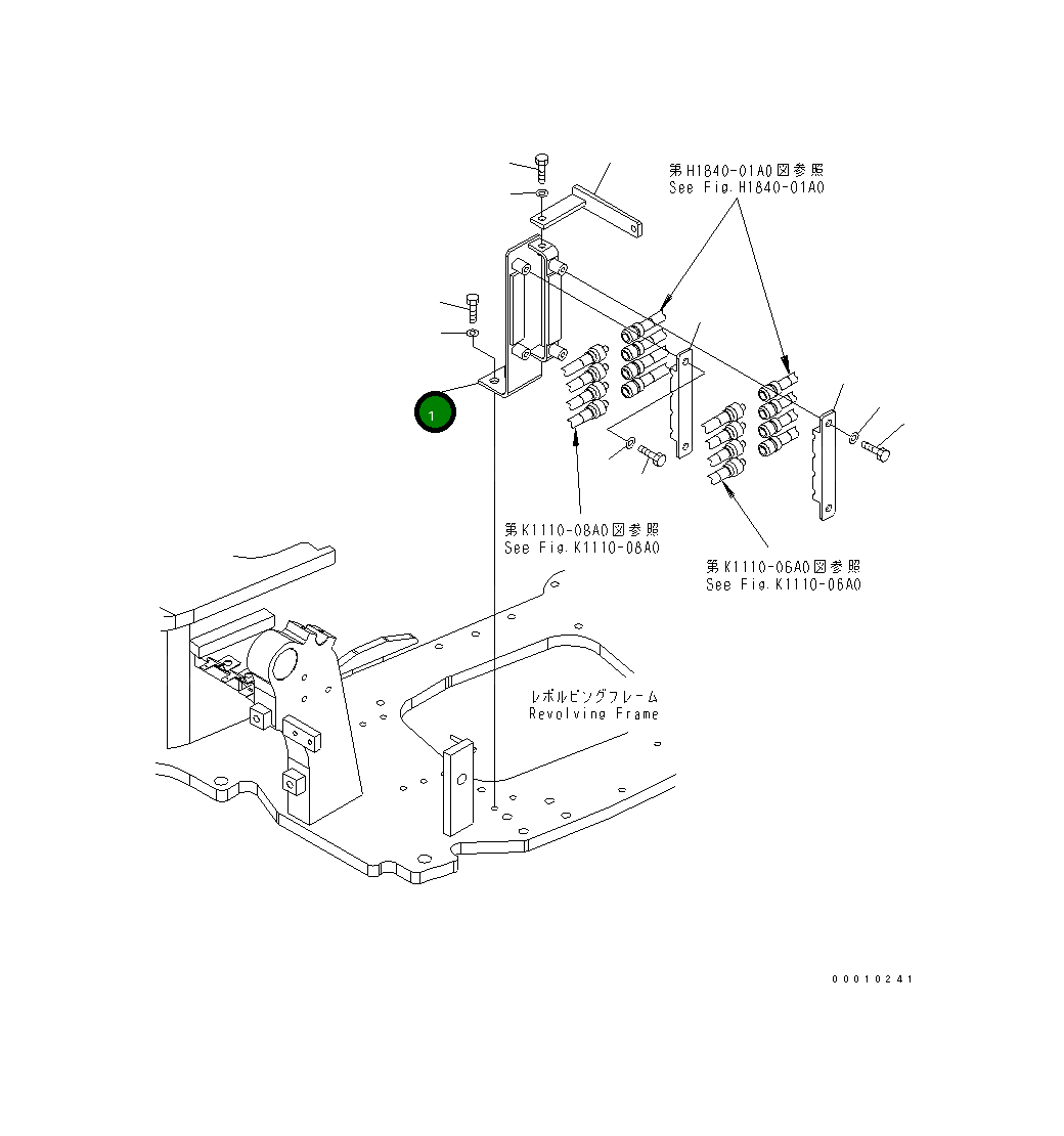 Кронштейн 22L-62-24110 Komatsu