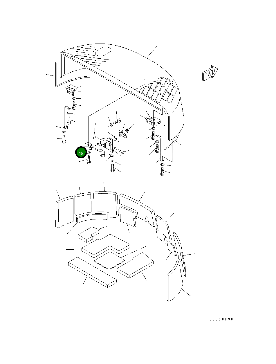 Кронштейн 201-54-72620 Komatsu