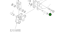Палец 21U-70-33870 Komatsu