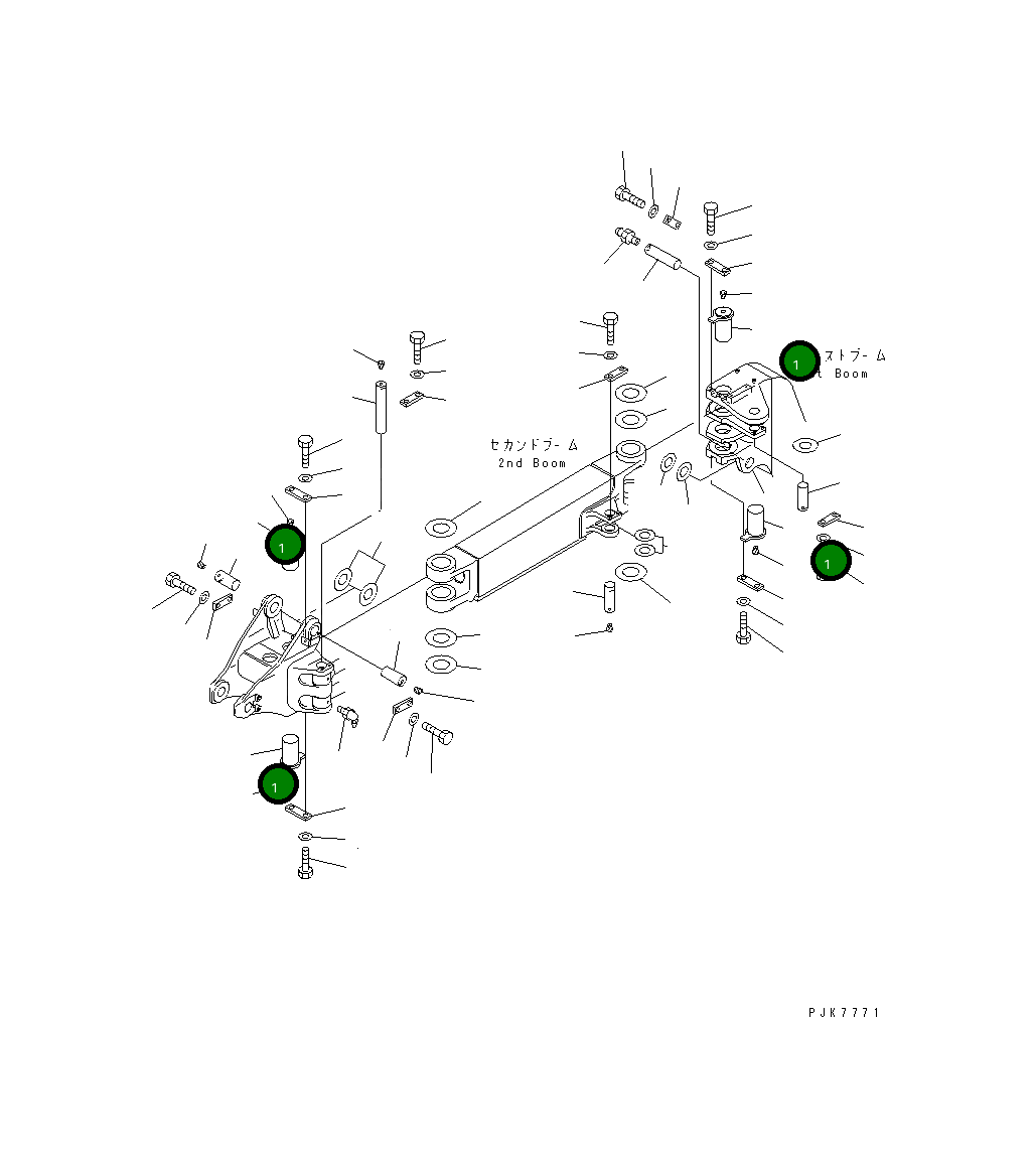 Палец 21X-70-31211 Komatsu