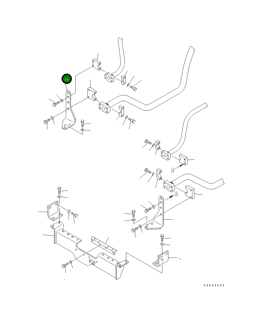 Кронштейн 21T-64-35180 Komatsu