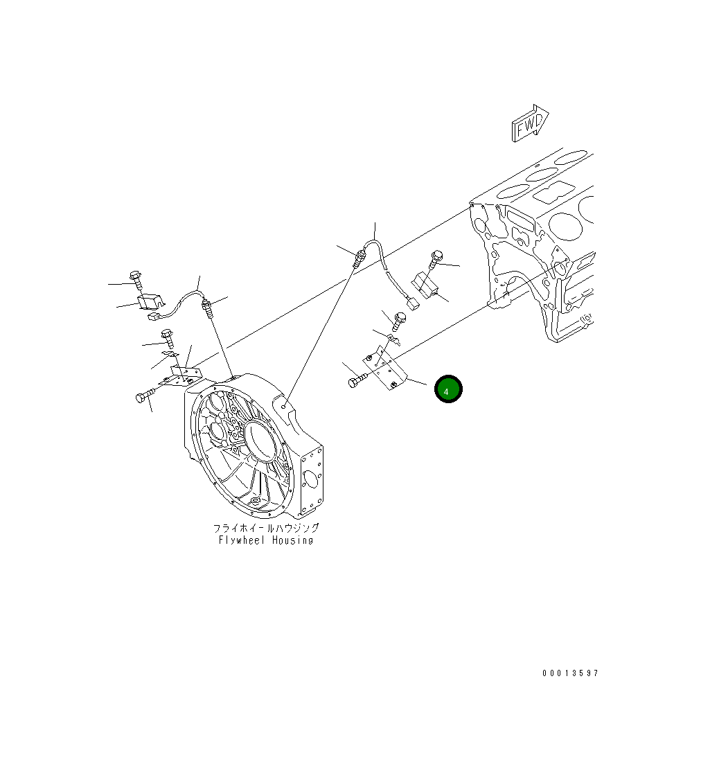 Кронштейн 6215-81-6420 Komatsu