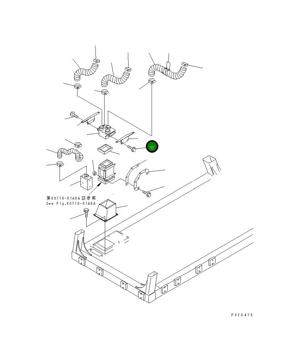 Кронштейн 567-07-73530 Komatsu
