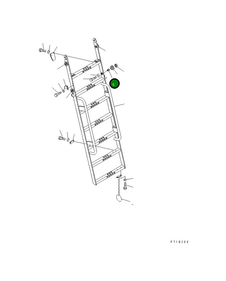 Палец 21T-54-15712 Komatsu