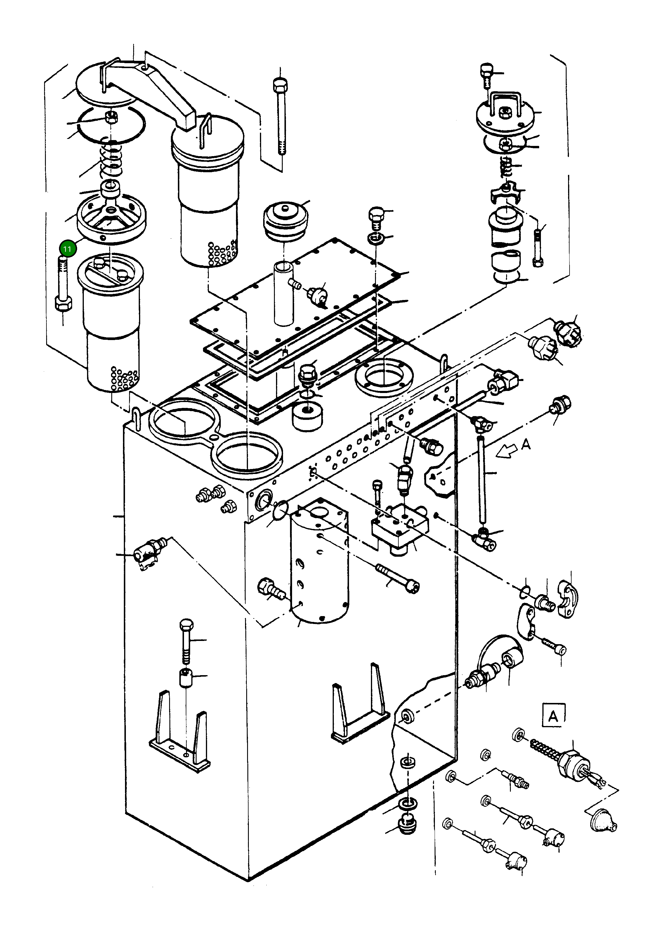 Крышка фильтра 425 610 40 Komatsu