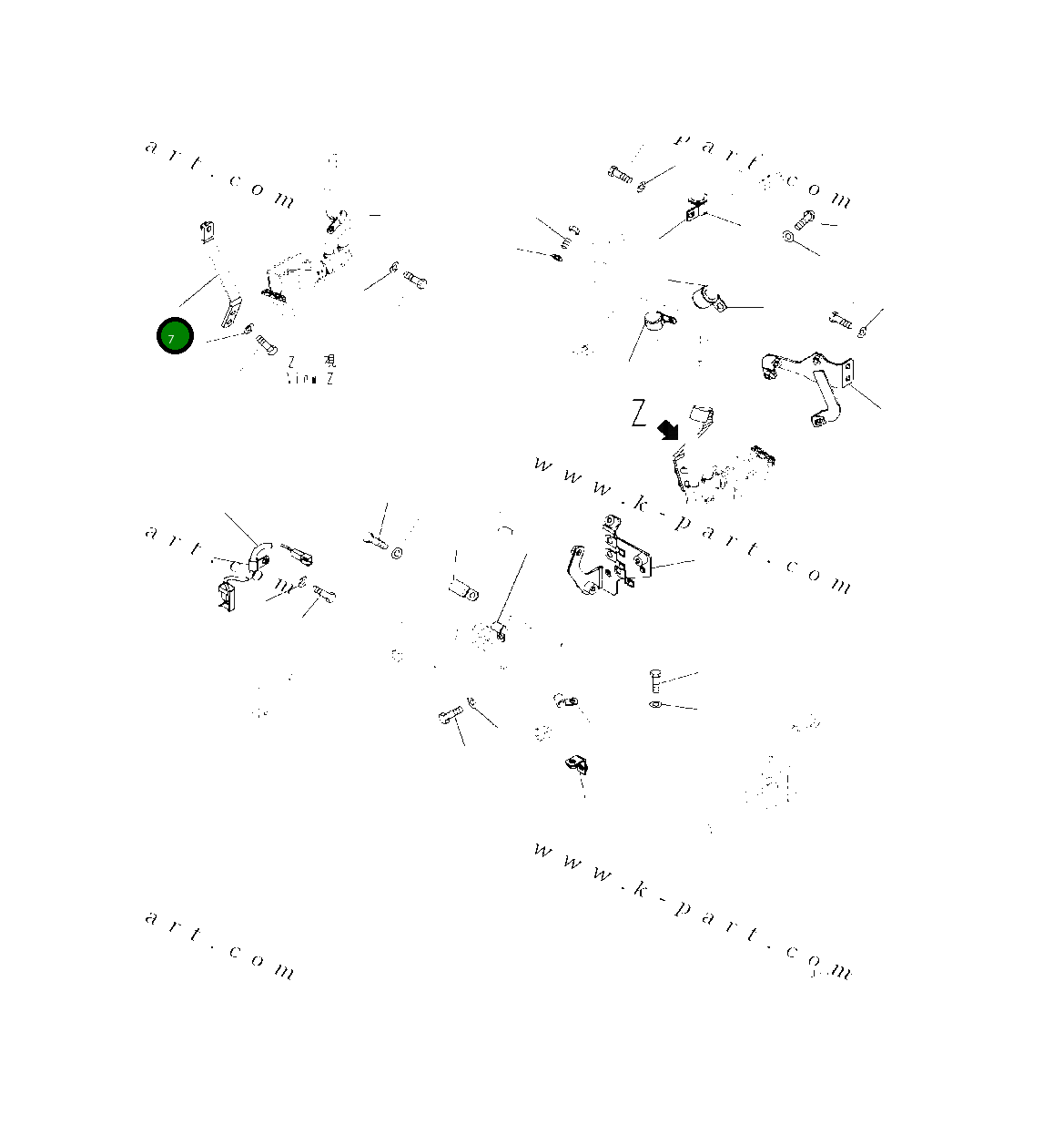 Кронштейн 419-06-68560 Komatsu