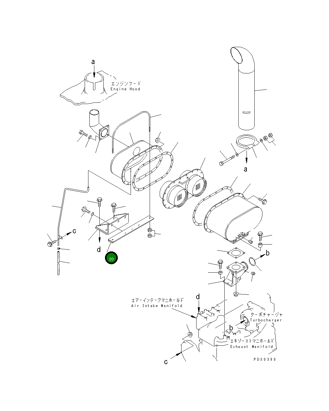 Кронштейн 6221-11-5720 Komatsu